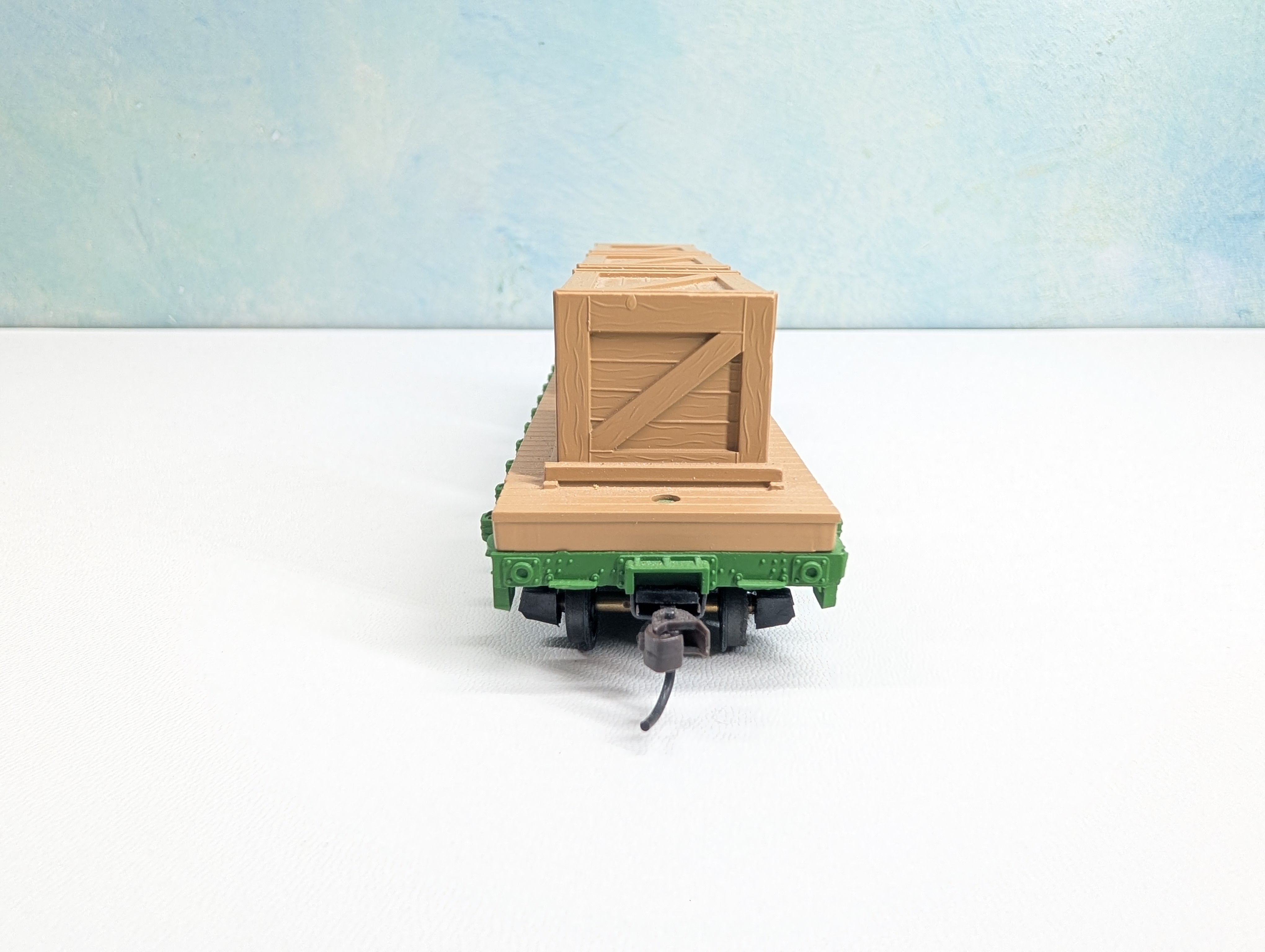 USED Mantua #727-021 HO Scale Flat Car w/ Crates Reading RDG #9311