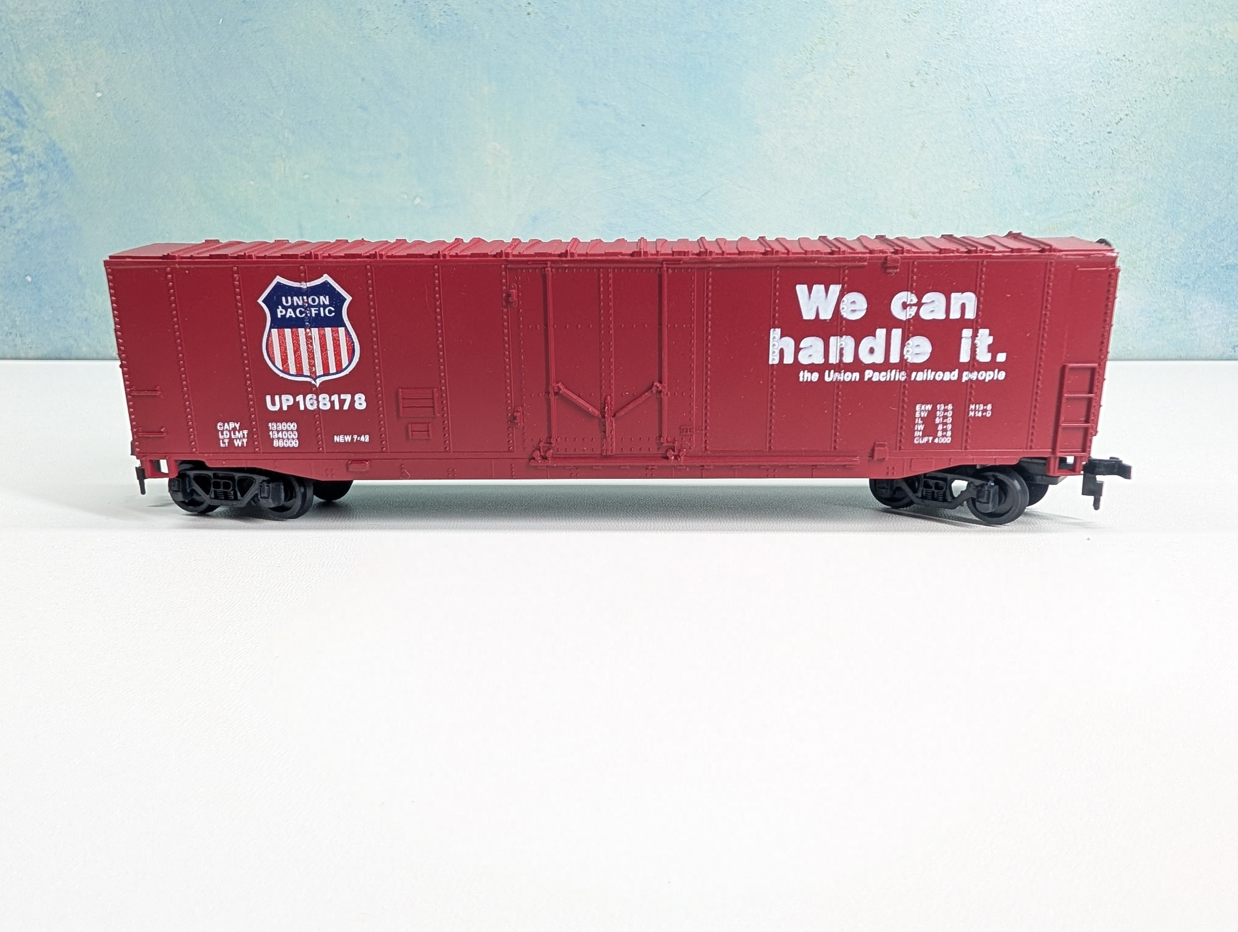 USED Bachmann HO Scale 50' Box Car Union Pacific UP #168178