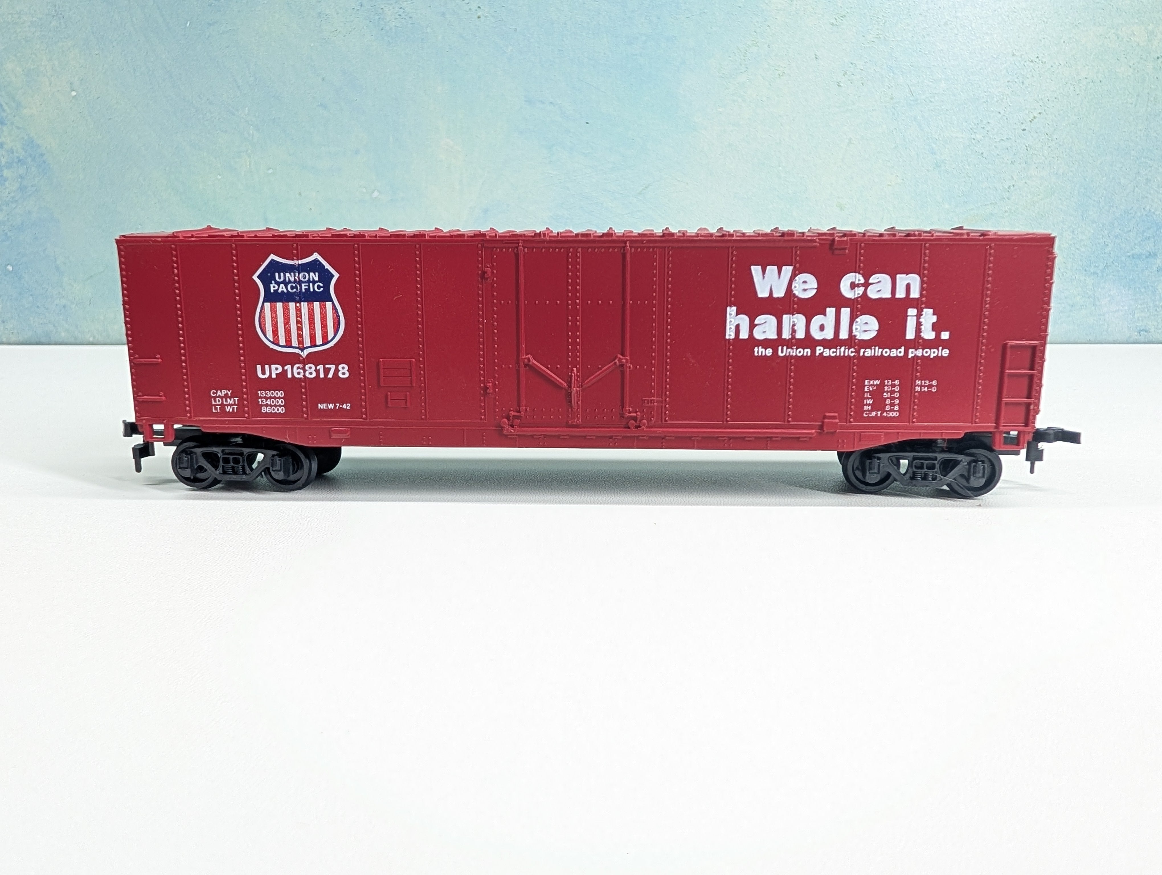USED Bachmann HO Scale 50' Box Car Union Pacific UP #168178