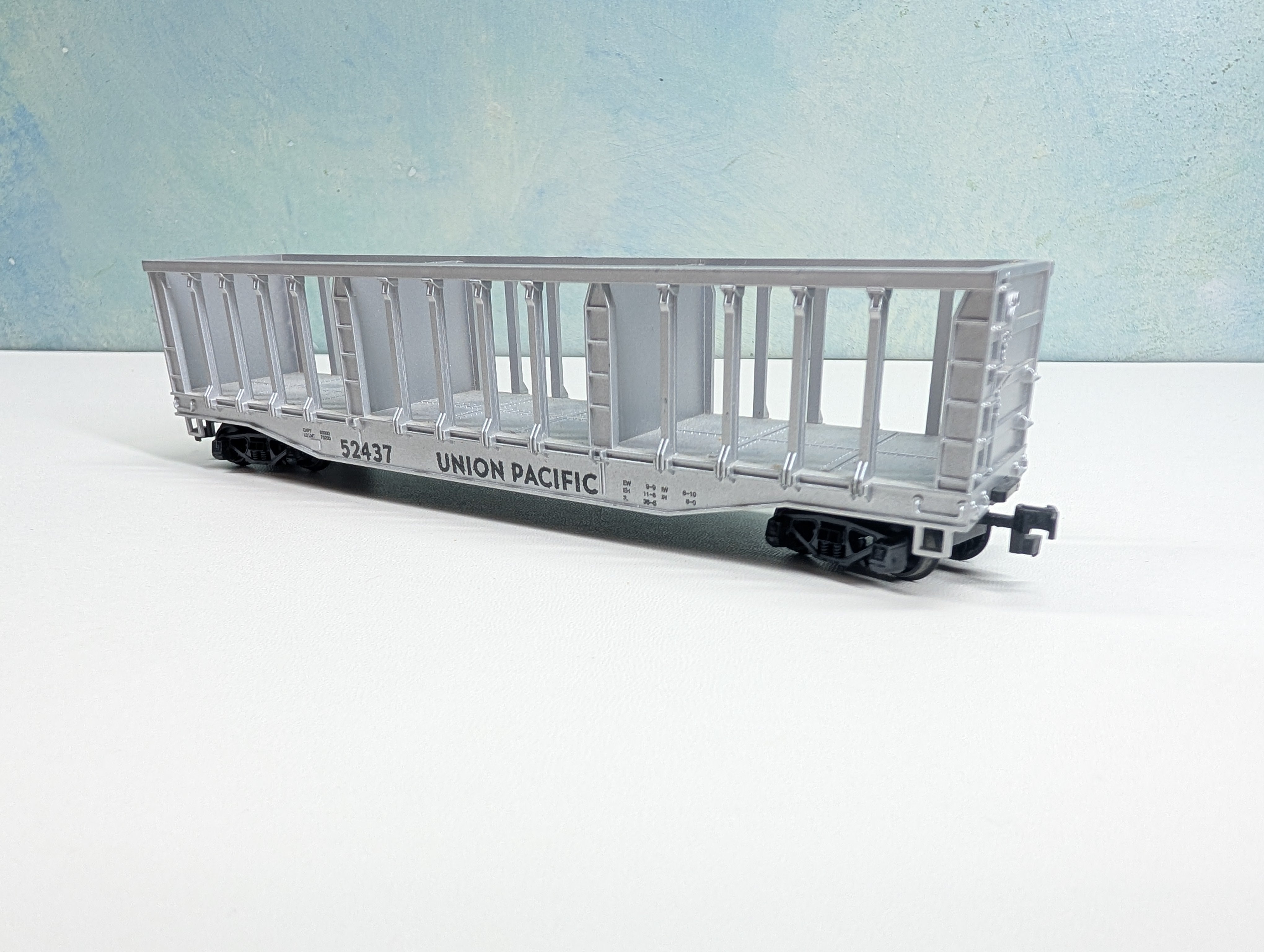 USED HO Scale Pulpwood Rack Car Union Pacific UP #52437