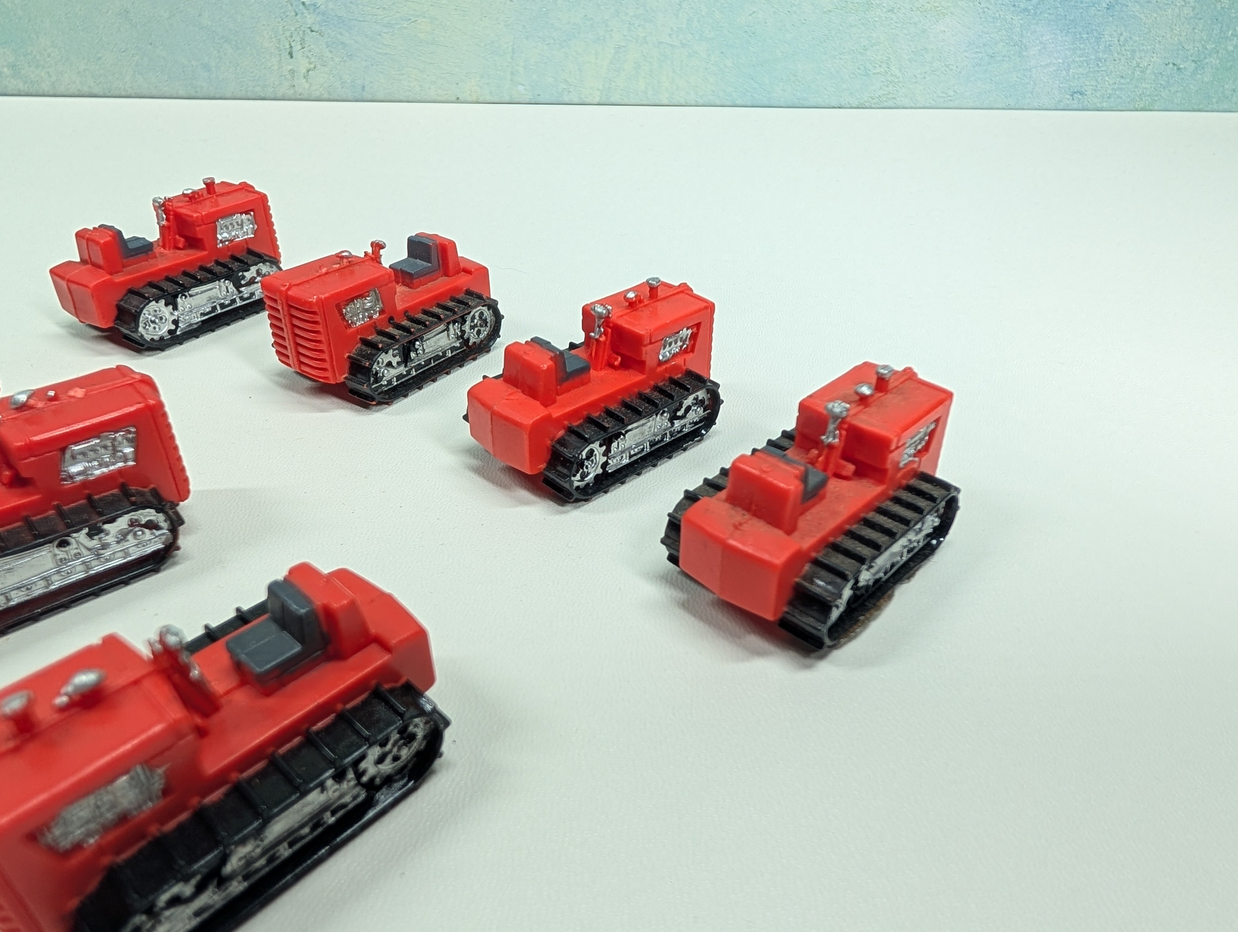 USED Tyco HO Scale Lot of Red Tractor Loads (7 pcs)