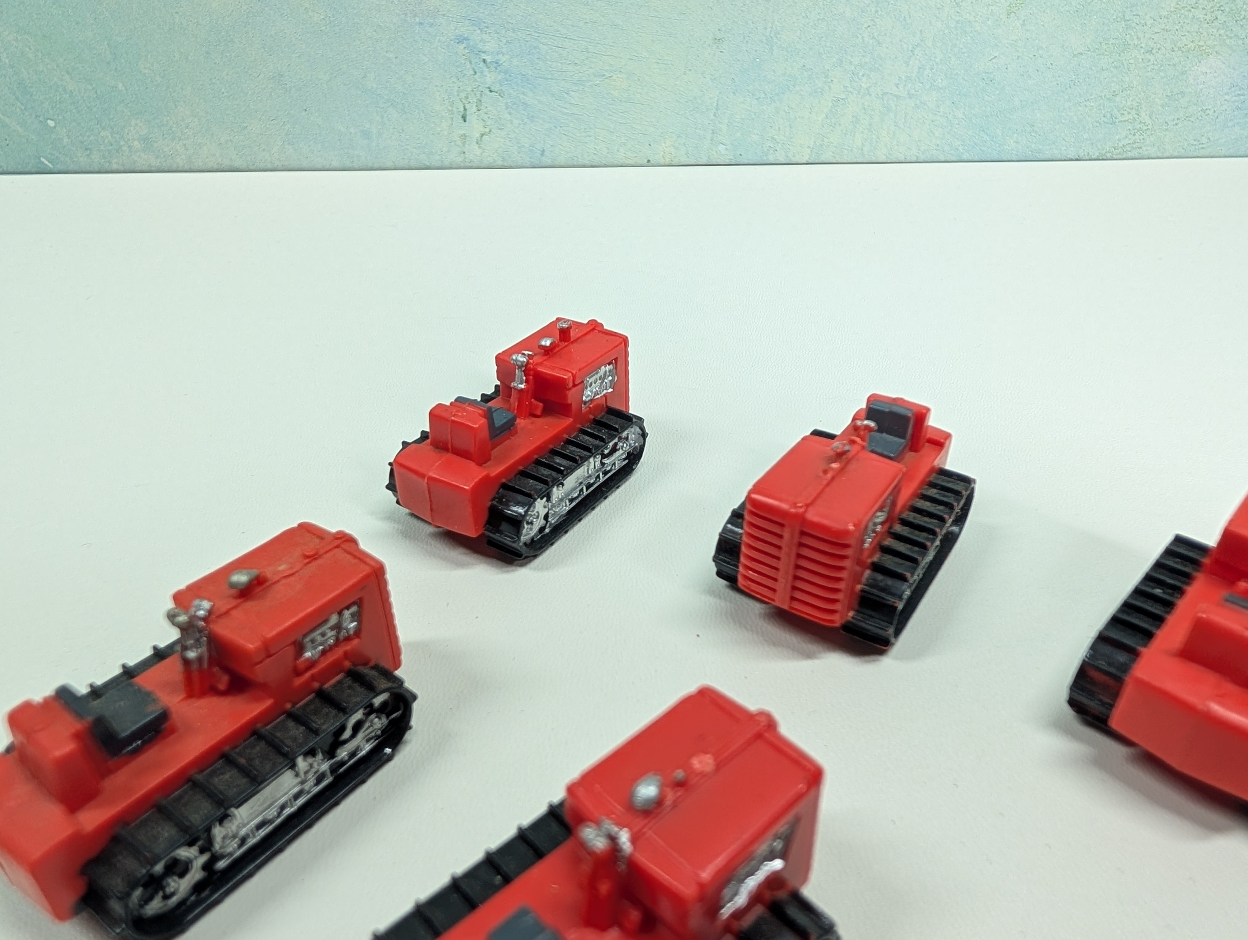 USED Tyco HO Scale Lot of Red Tractor Loads (7 pcs)
