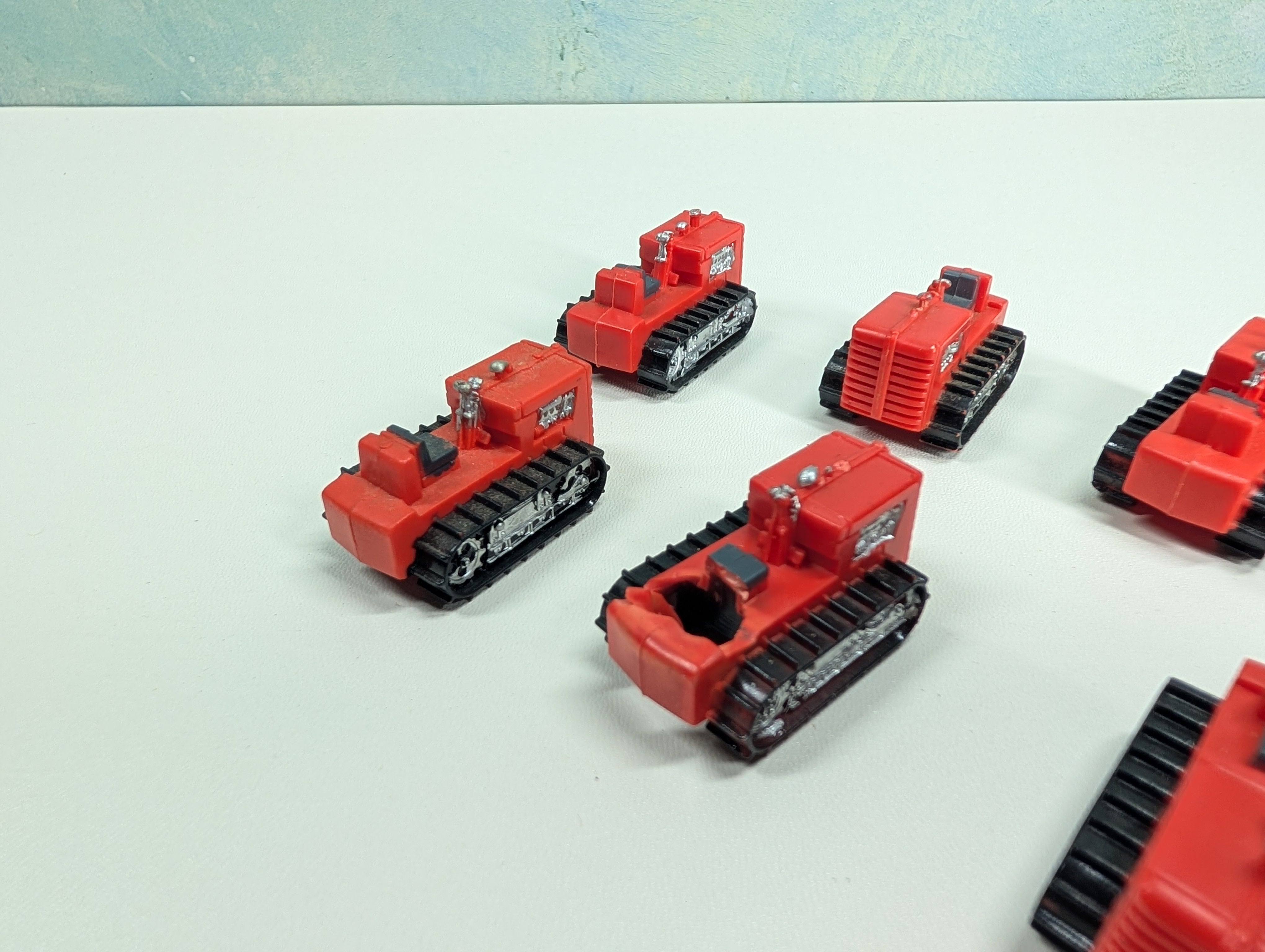 USED Tyco HO Scale Lot of Red Tractor Loads (7 pcs)