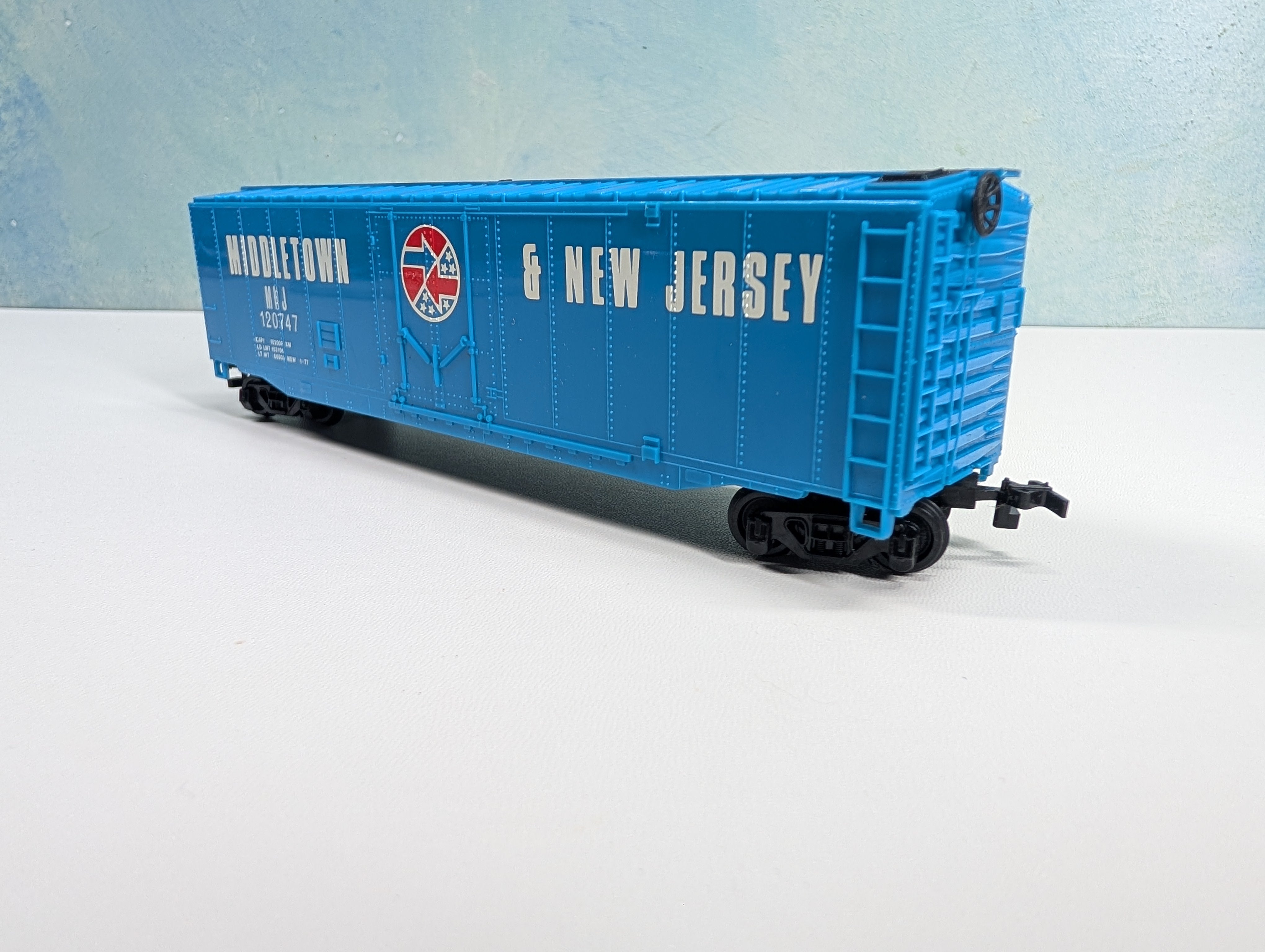 USED Bachmann HO Scale 50' Box Car Middletown and New Jersey MNJ #120747
