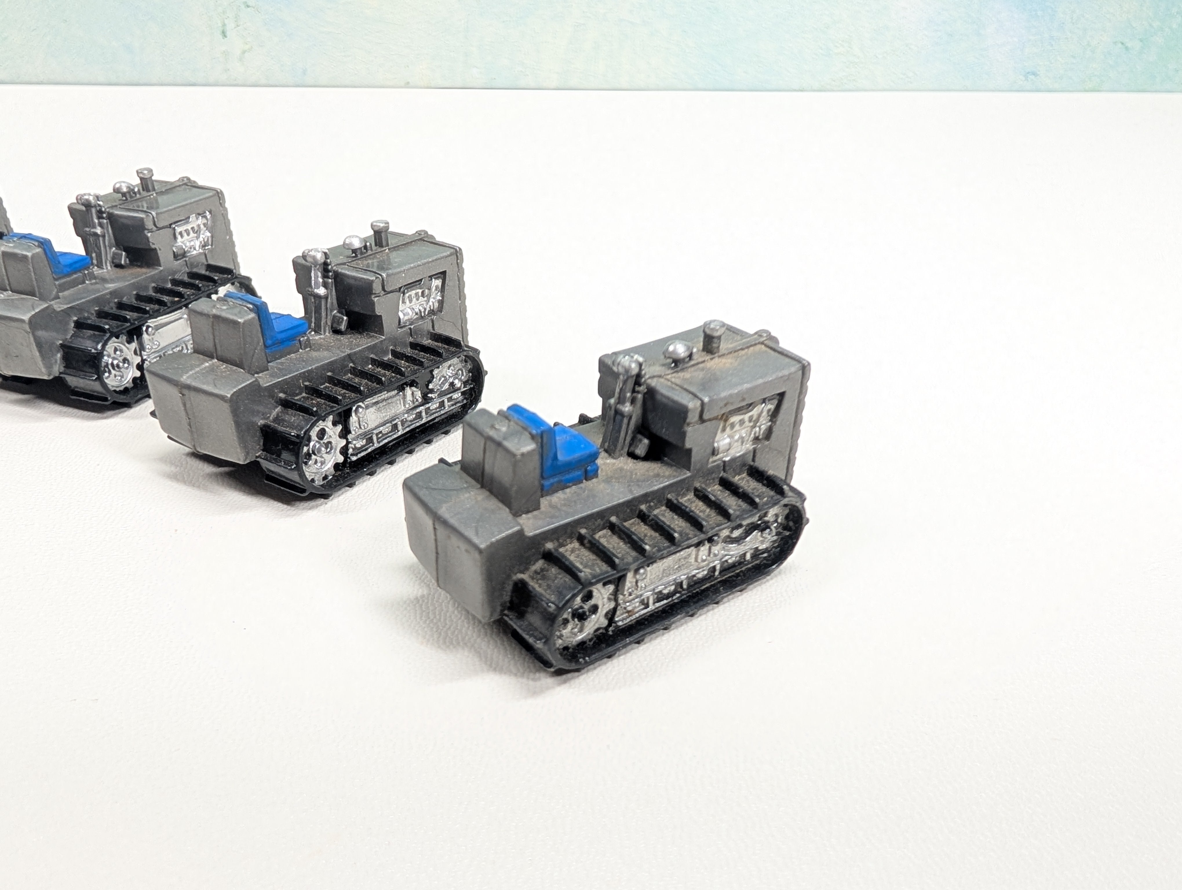 USED Tyco HO Scale Lot of Gray Tractor Loads (4 pcs)