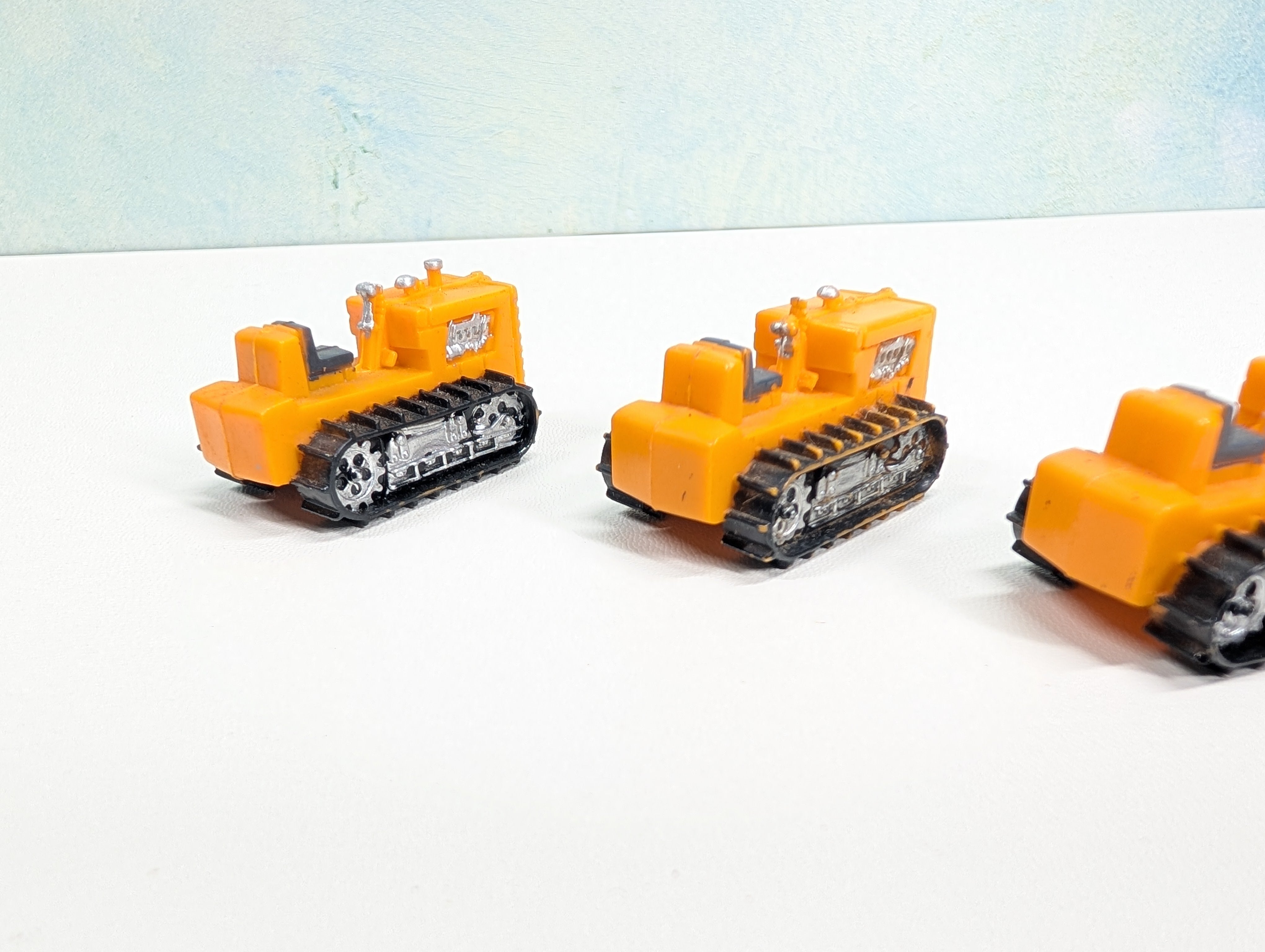 USED Tyco HO Scale Lot of Orange Tractor Loads (3 pcs)
