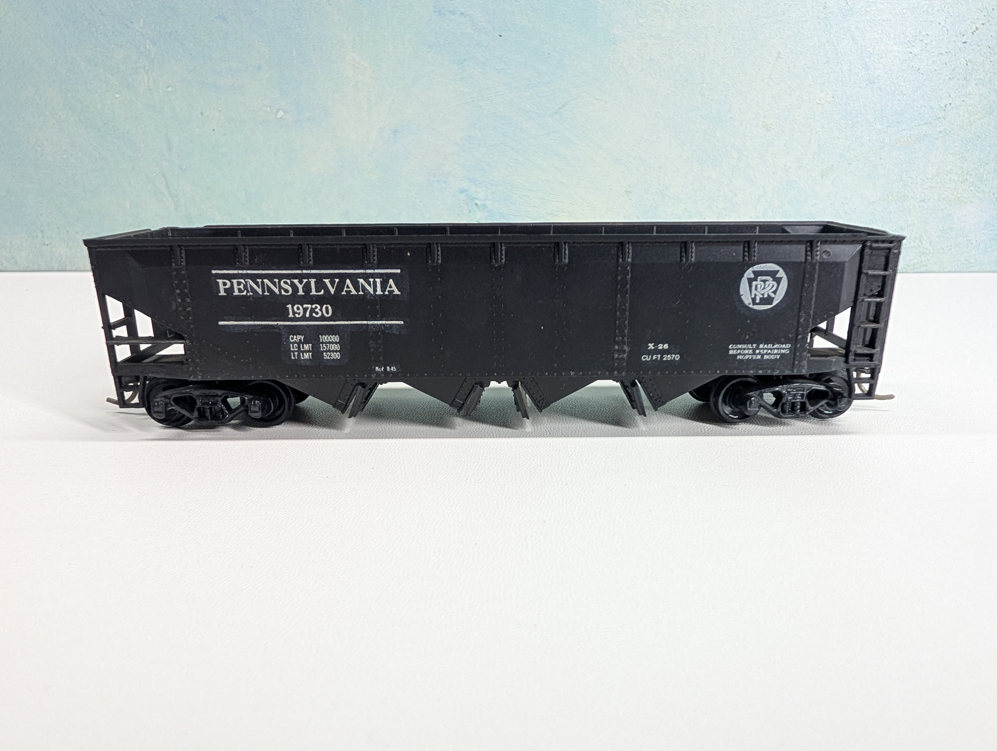 USED Athearn HO Scale Quad Hopper Pennsylvania #19730