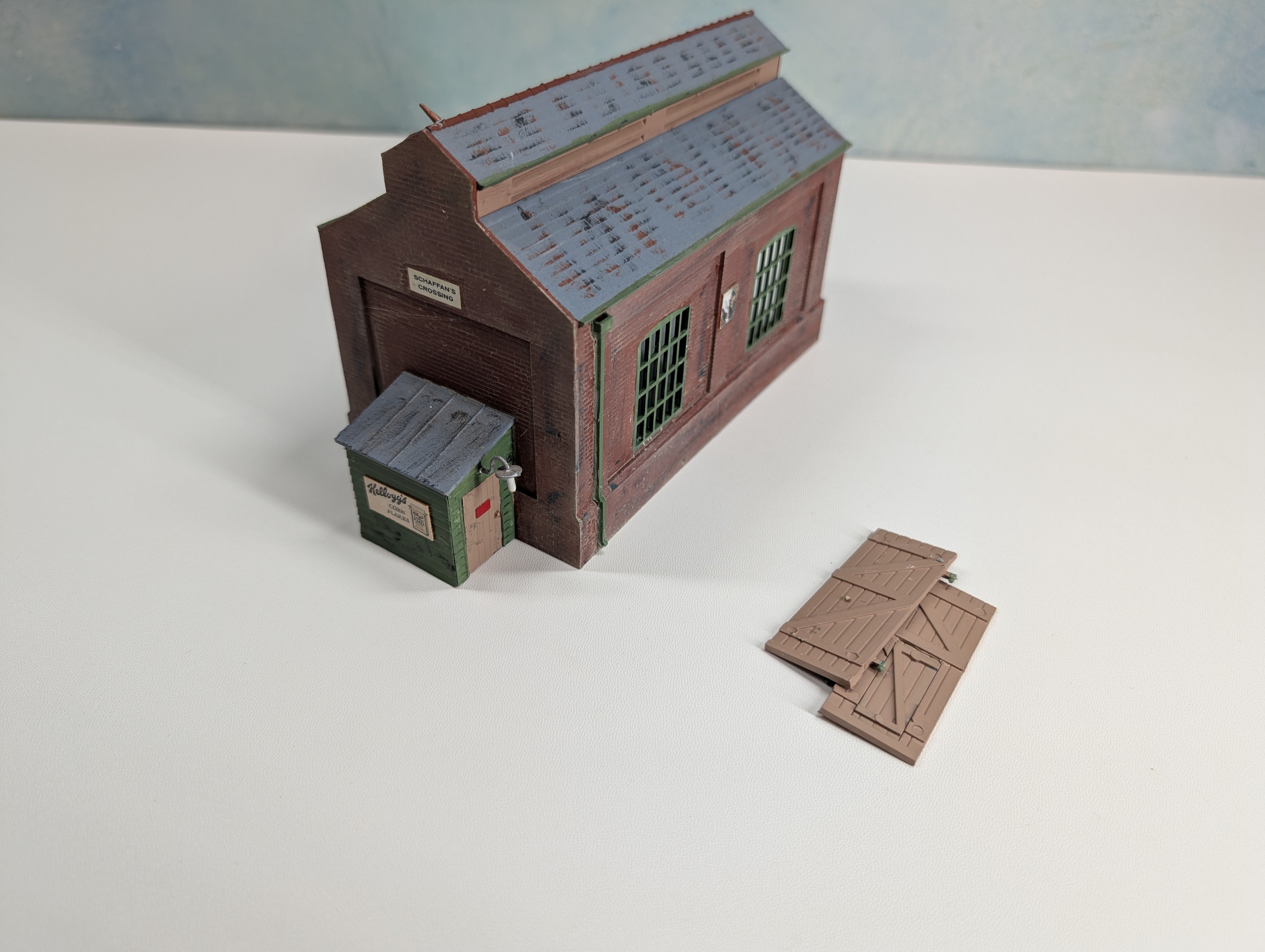 USED HO Scale Abandoned Warehouse