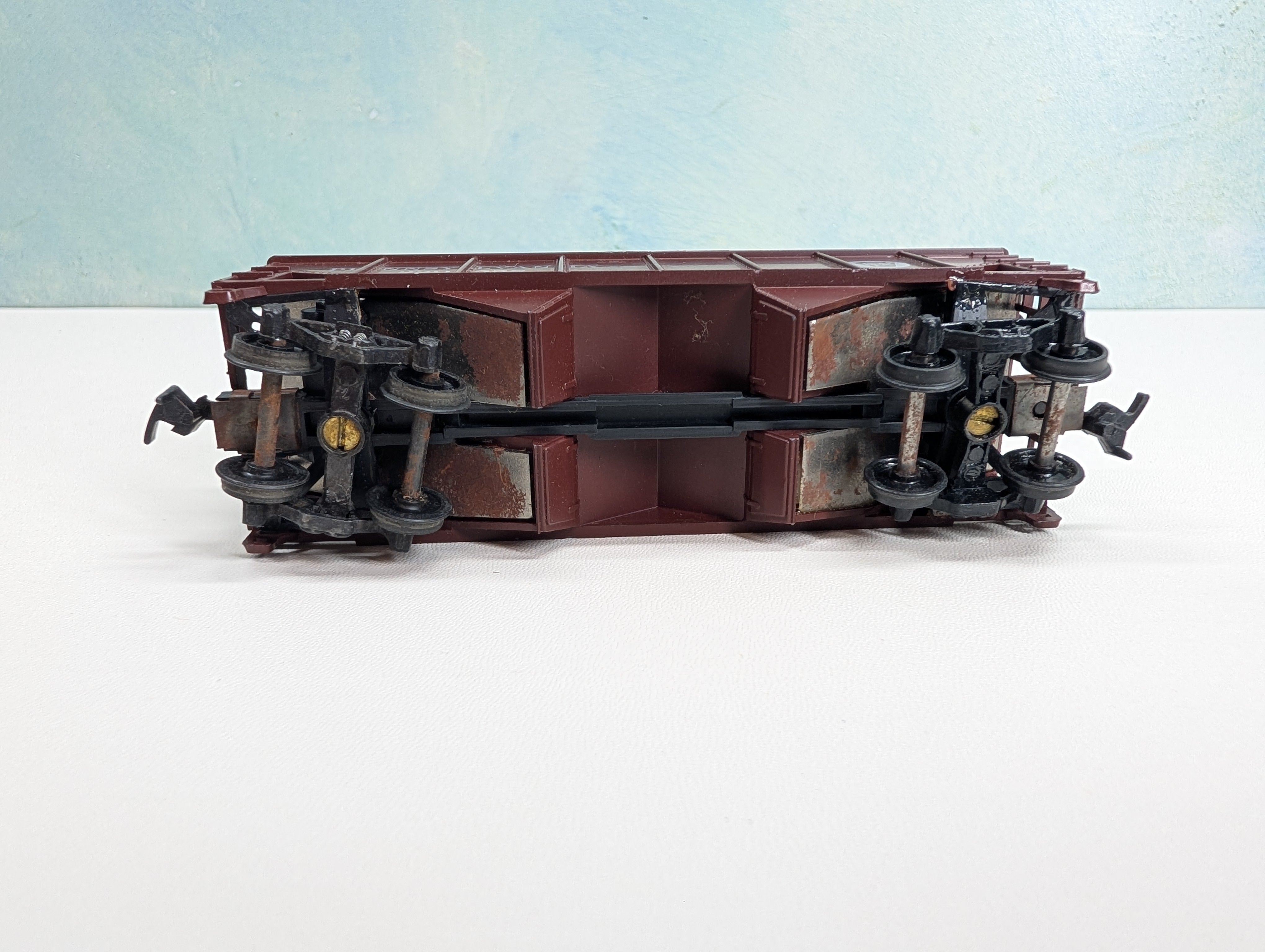 USED Athearn HO Scale 2 Bay Hopper Pennsylvania PRR #220558