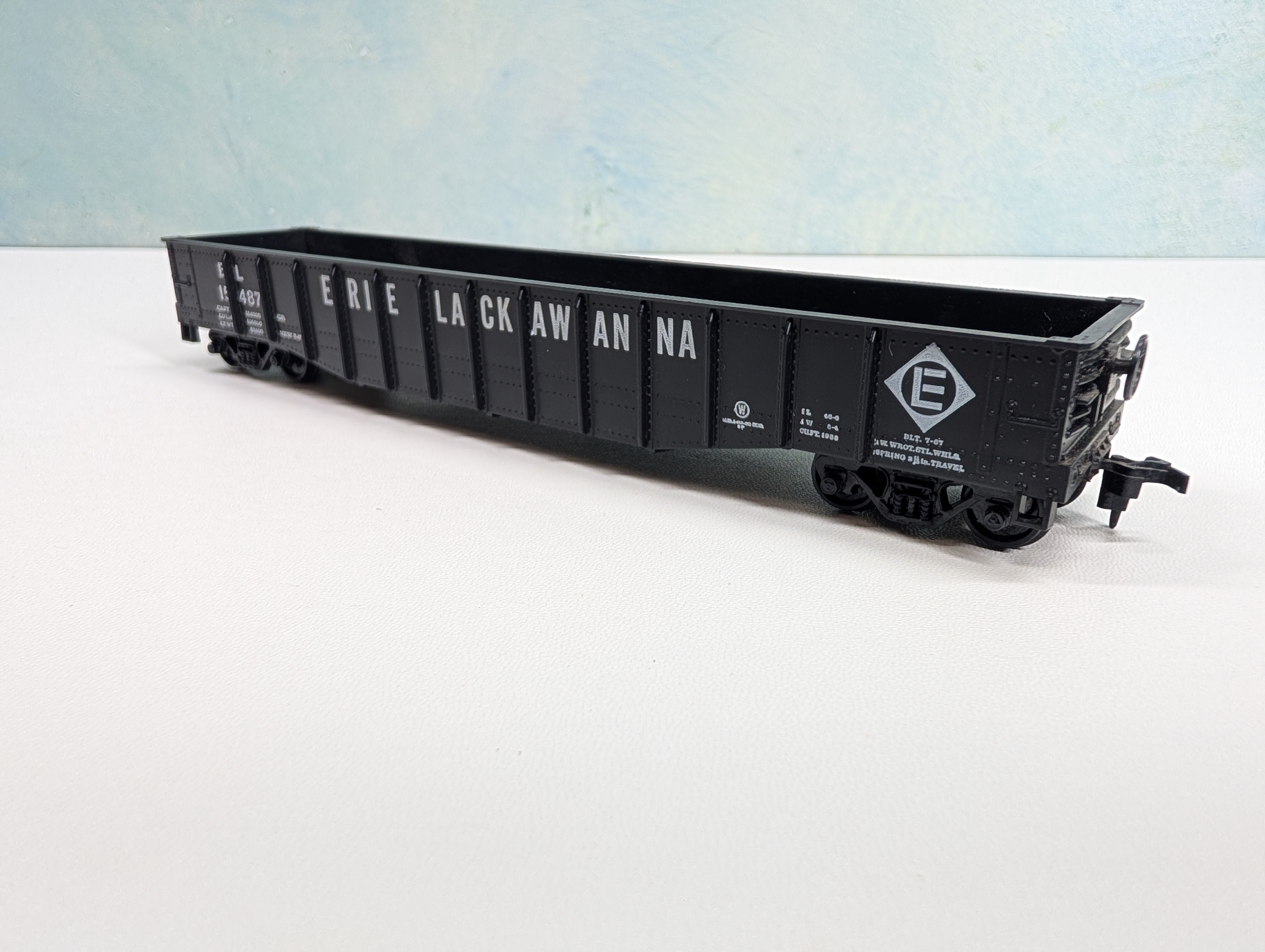 USED Athearn HO Scale 50' Gondola Erie Lackawanna EL #15487