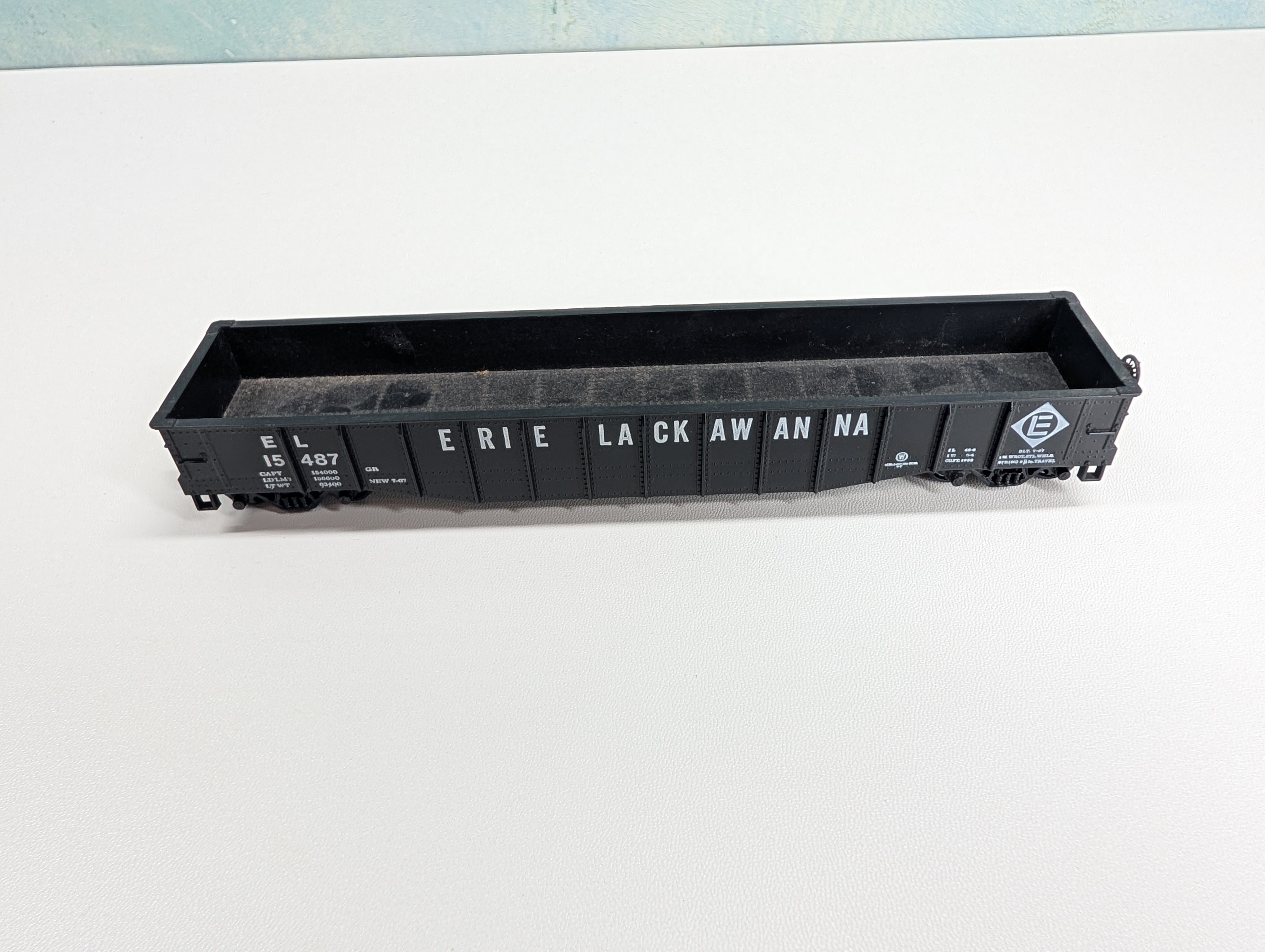 USED Athearn HO Scale 50' Gondola Erie Lackawanna EL #15487