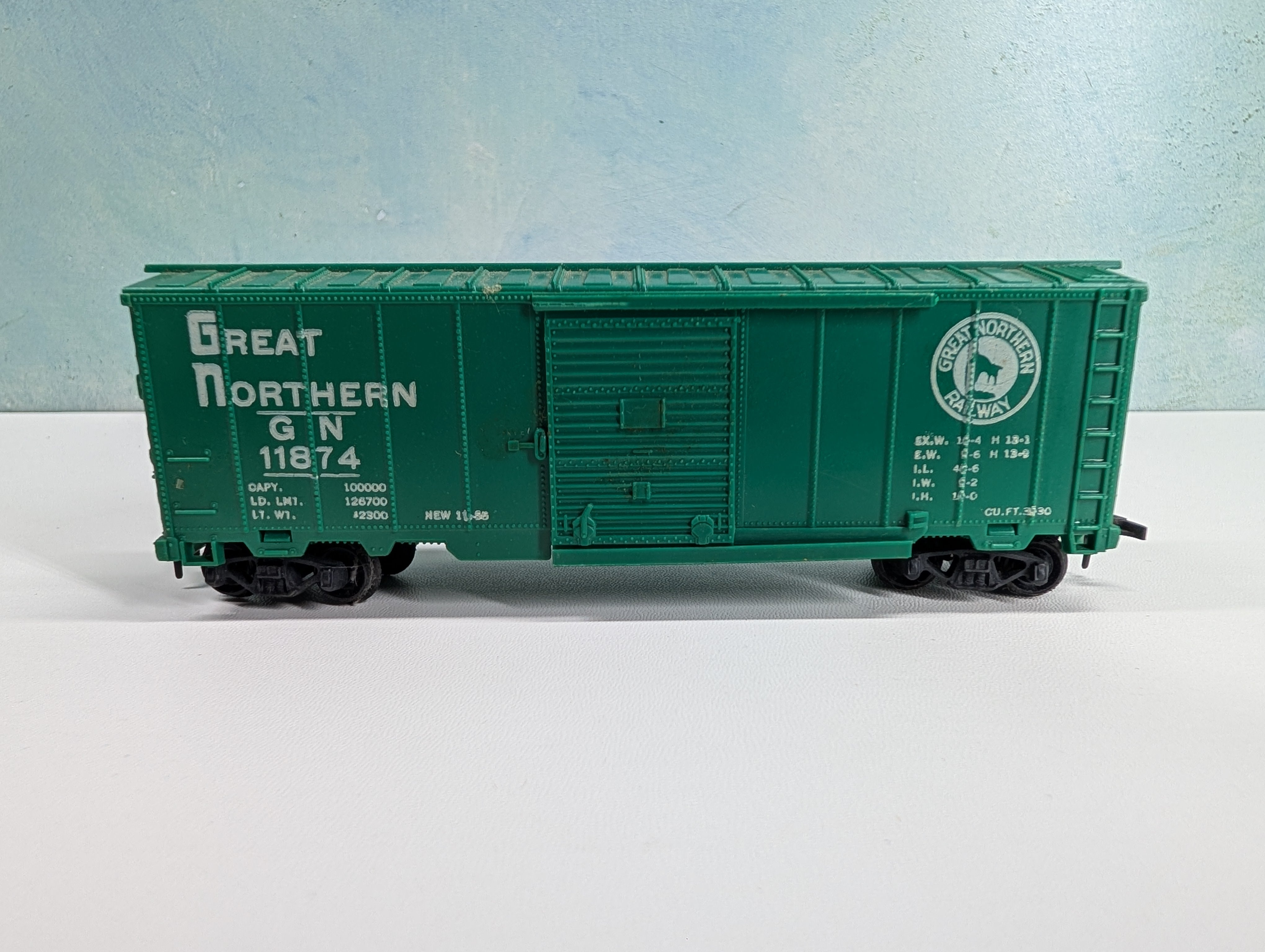 USED Marx HO Scale 40' Box Car Great Northern GN #11874
