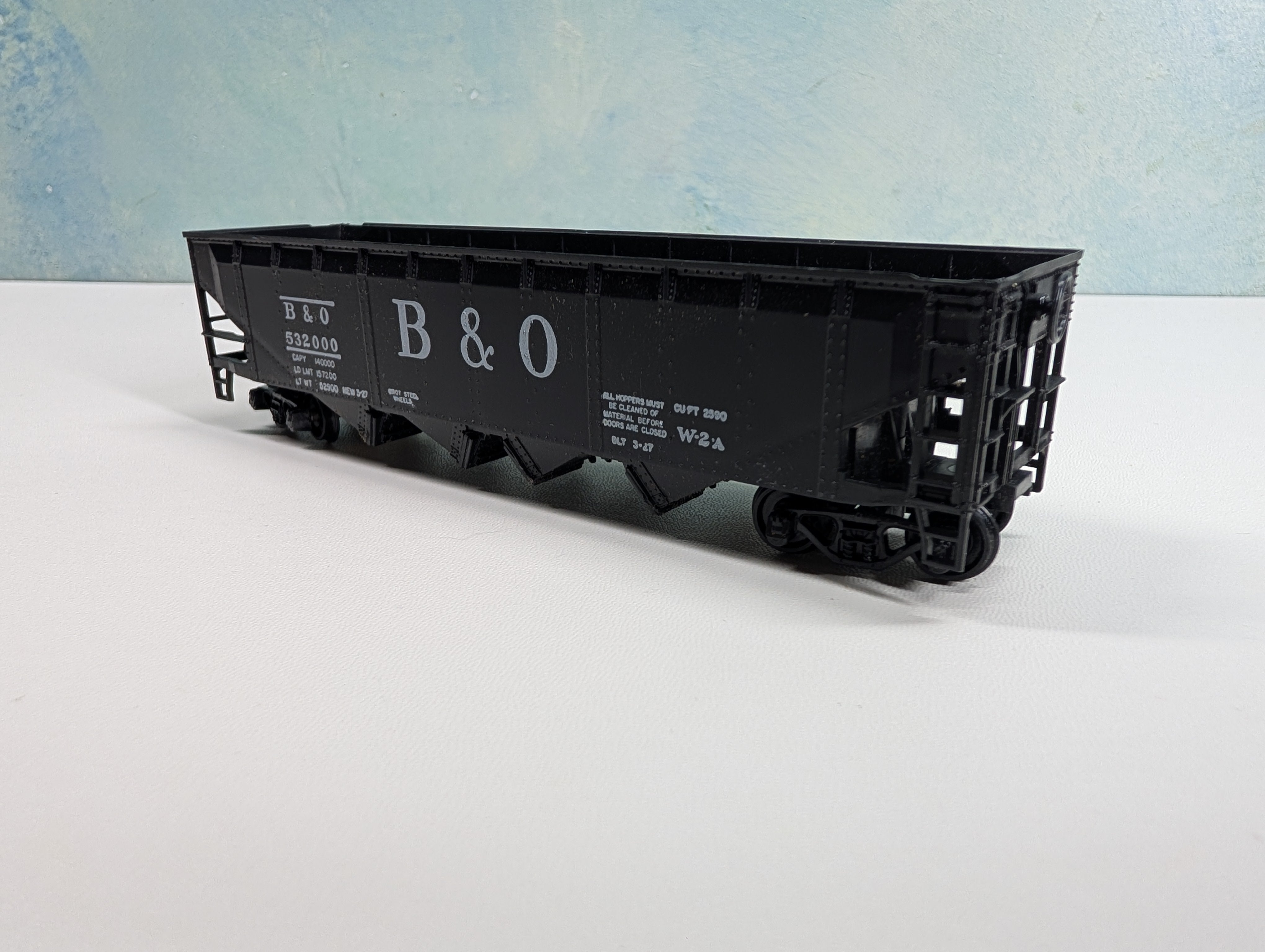 USED Athearn HO Scale Quad Hopper Baltimore and Ohio B&O #532000