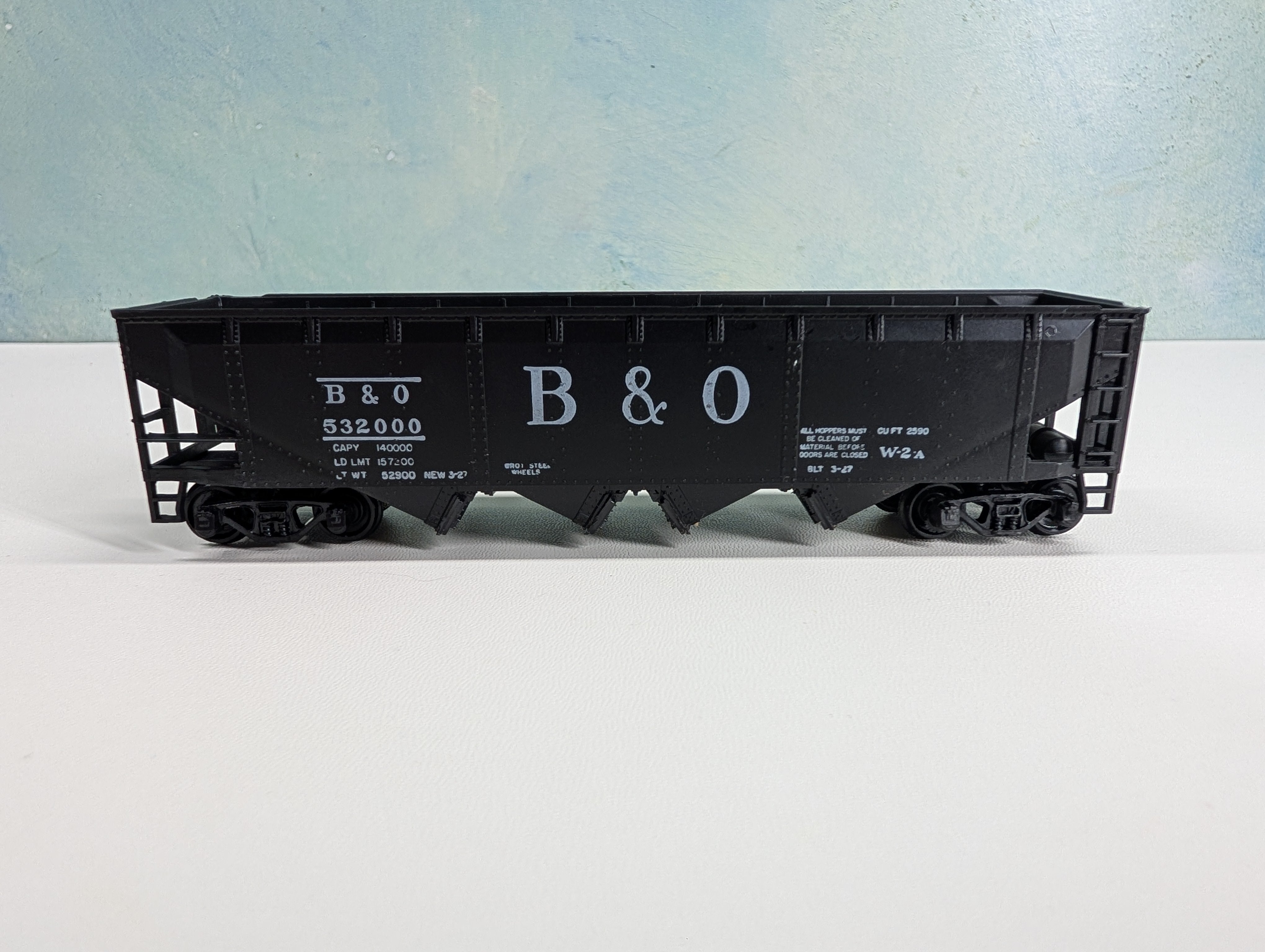 USED Athearn HO Scale Quad Hopper Baltimore and Ohio B&O #532000