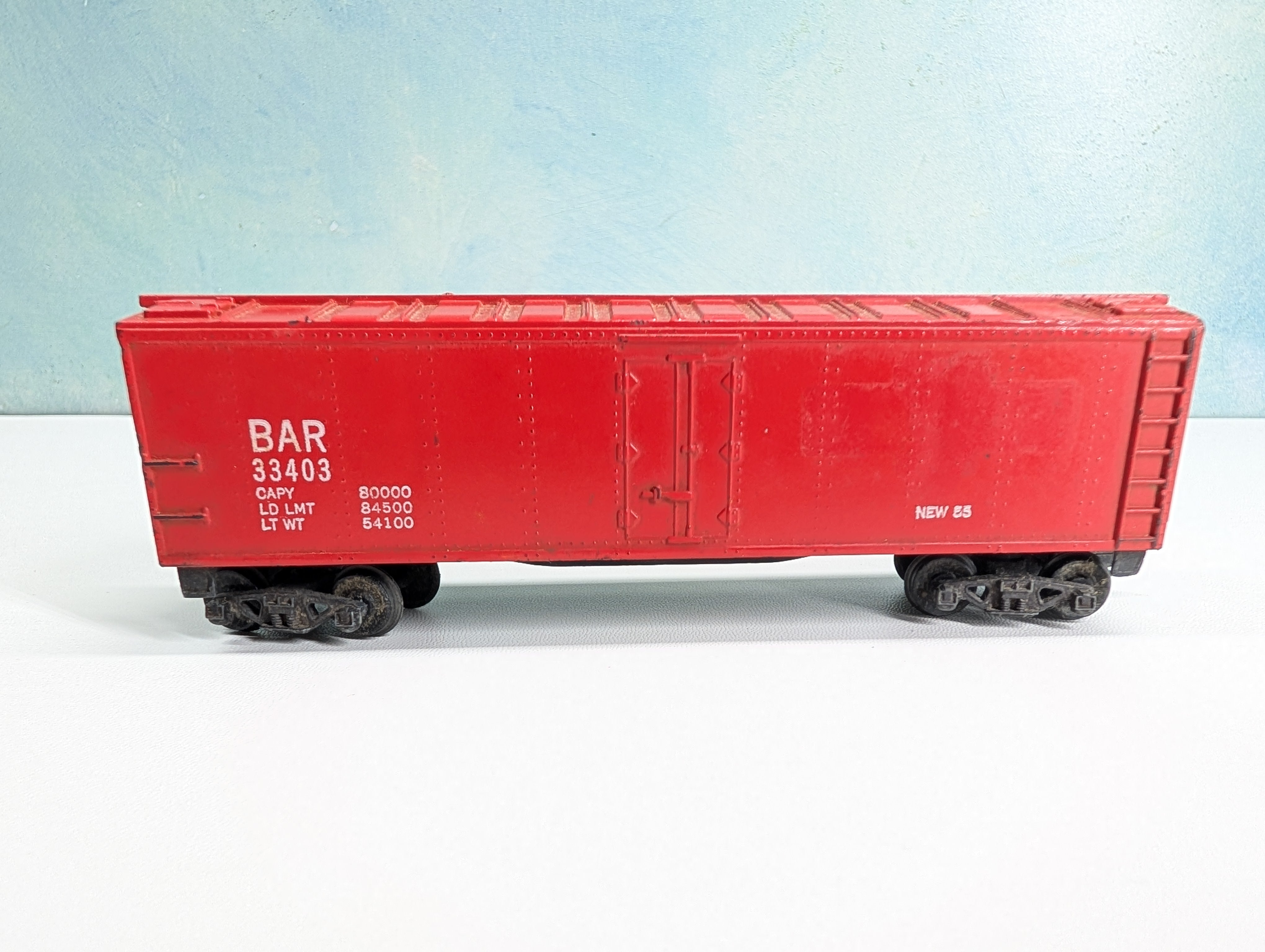 USED Gilbert HO Scale 41' Reefer Box Car Bangor and Aroostook BAR #33403