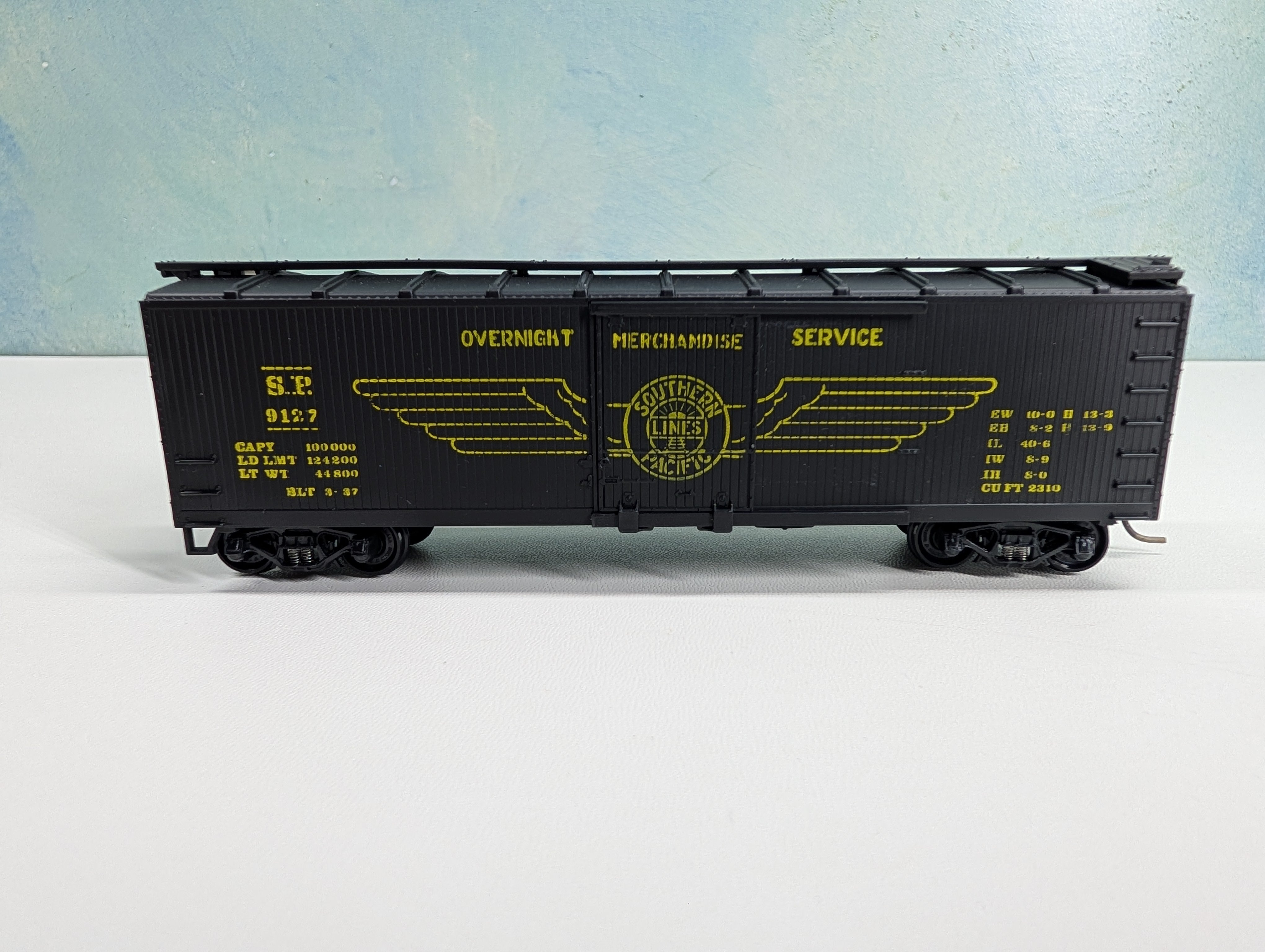 USED TRAIN MINIATURE 8063 HO Scale 40' DS Box Car Southern Pacific SP #9127