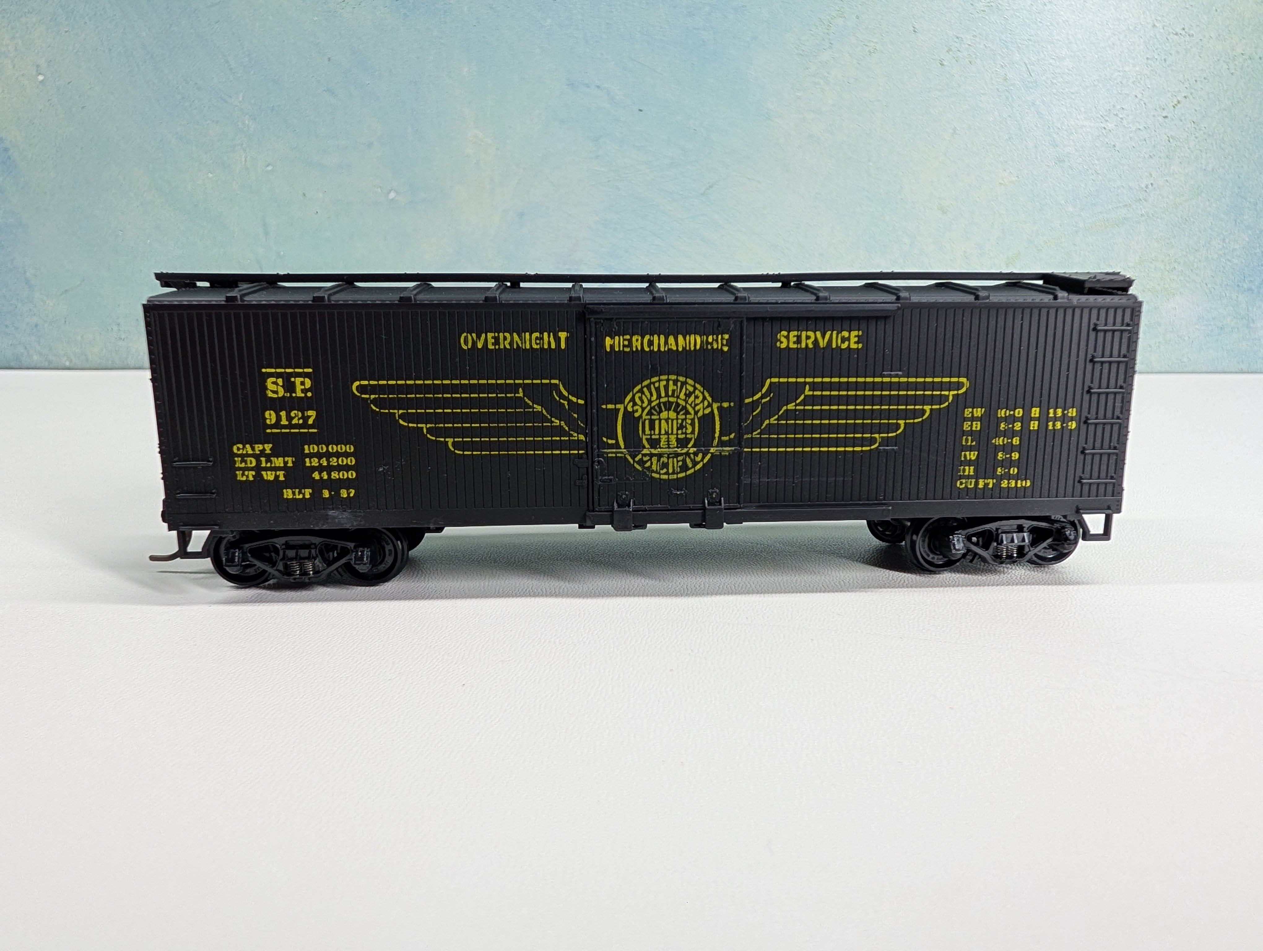 USED TRAIN MINIATURE 8063 HO Scale 40' DS Box Car Southern Pacific SP #9127