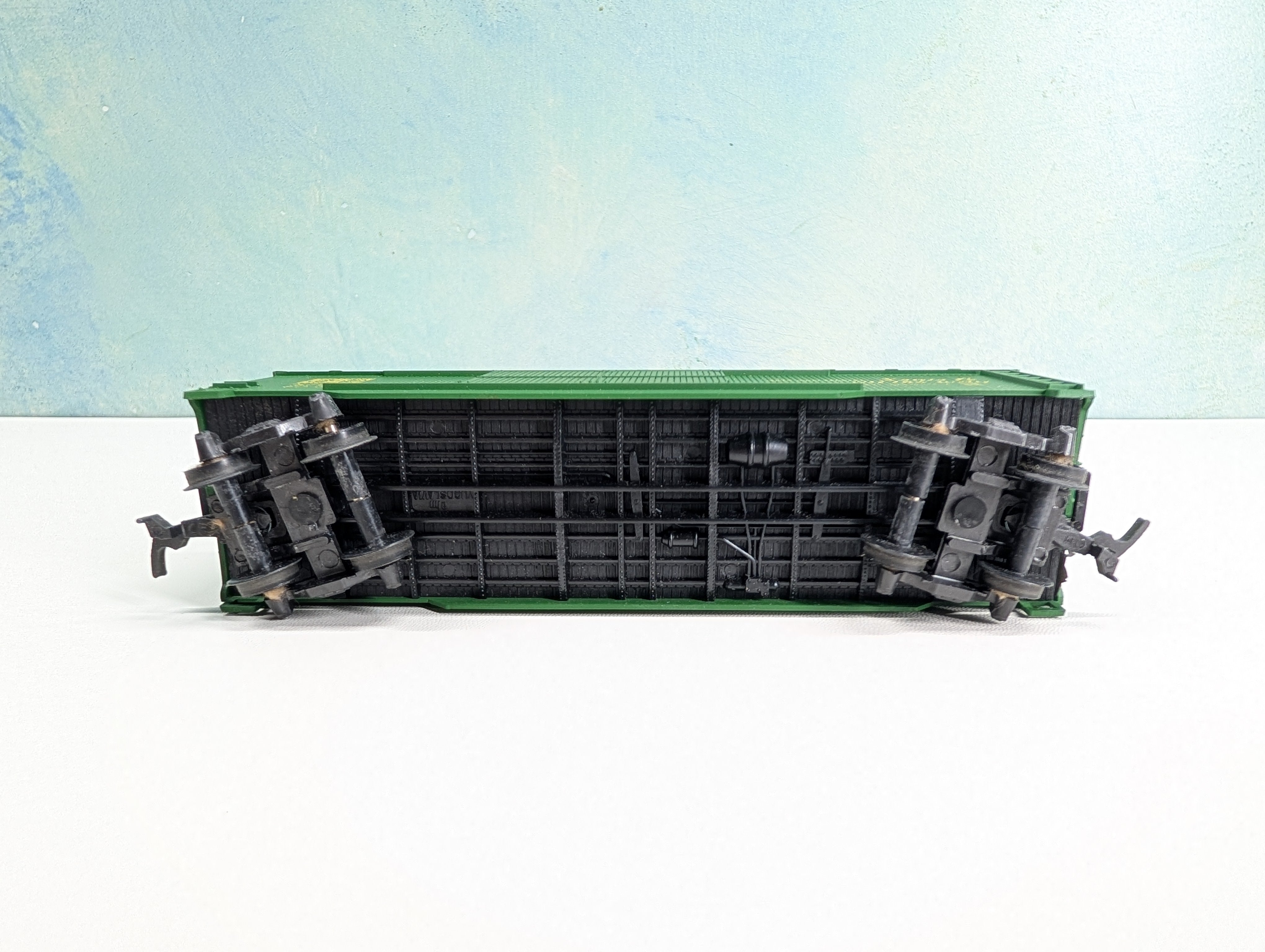 USED AHM HO Scale 40' Wooden DD Box Car Santa Fe ATSF #67392