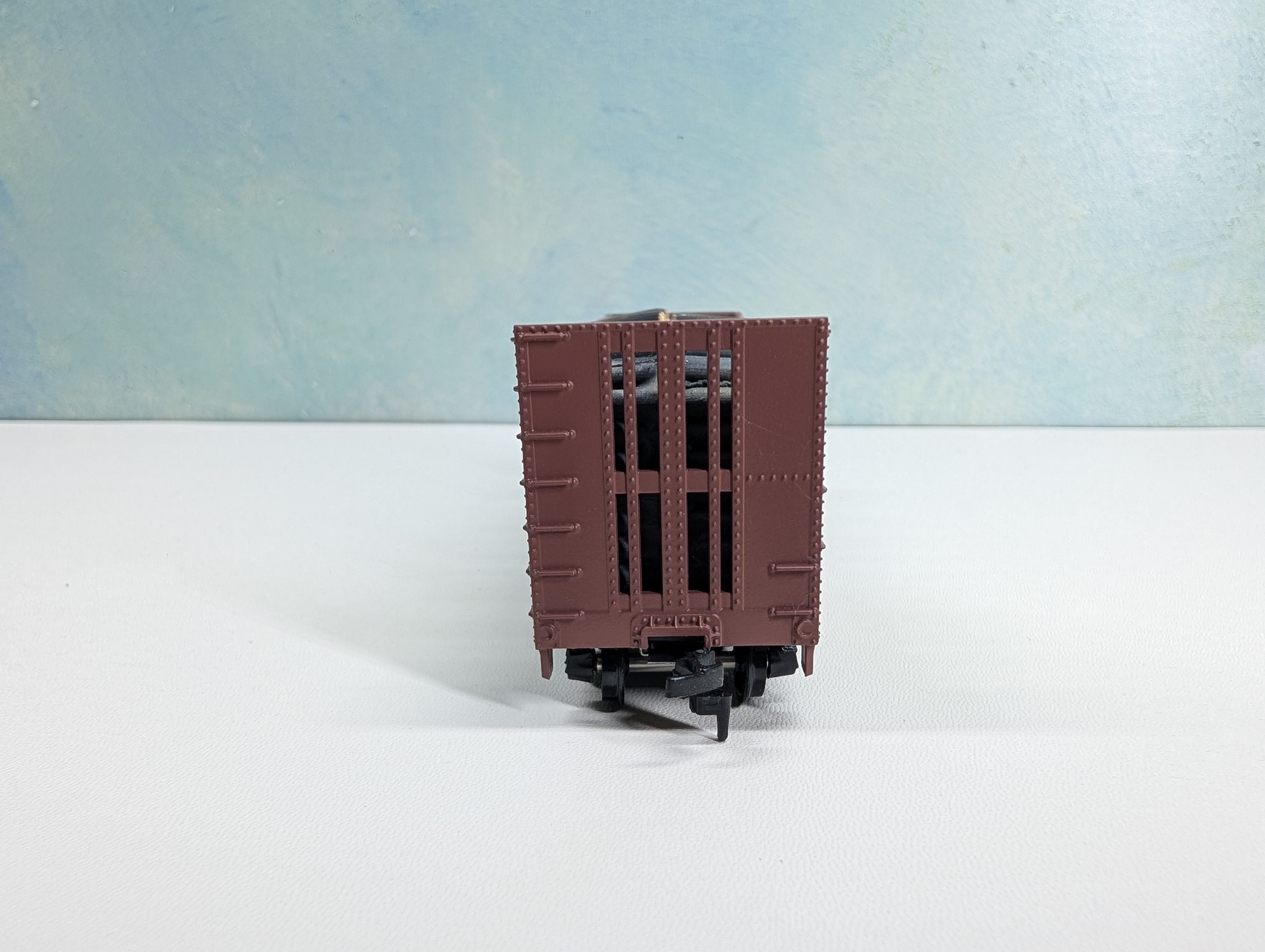 USED Athearn HO Scale 40' Pulpwood Bulkhead Flat Car Louisville & Nashville L&N #23054