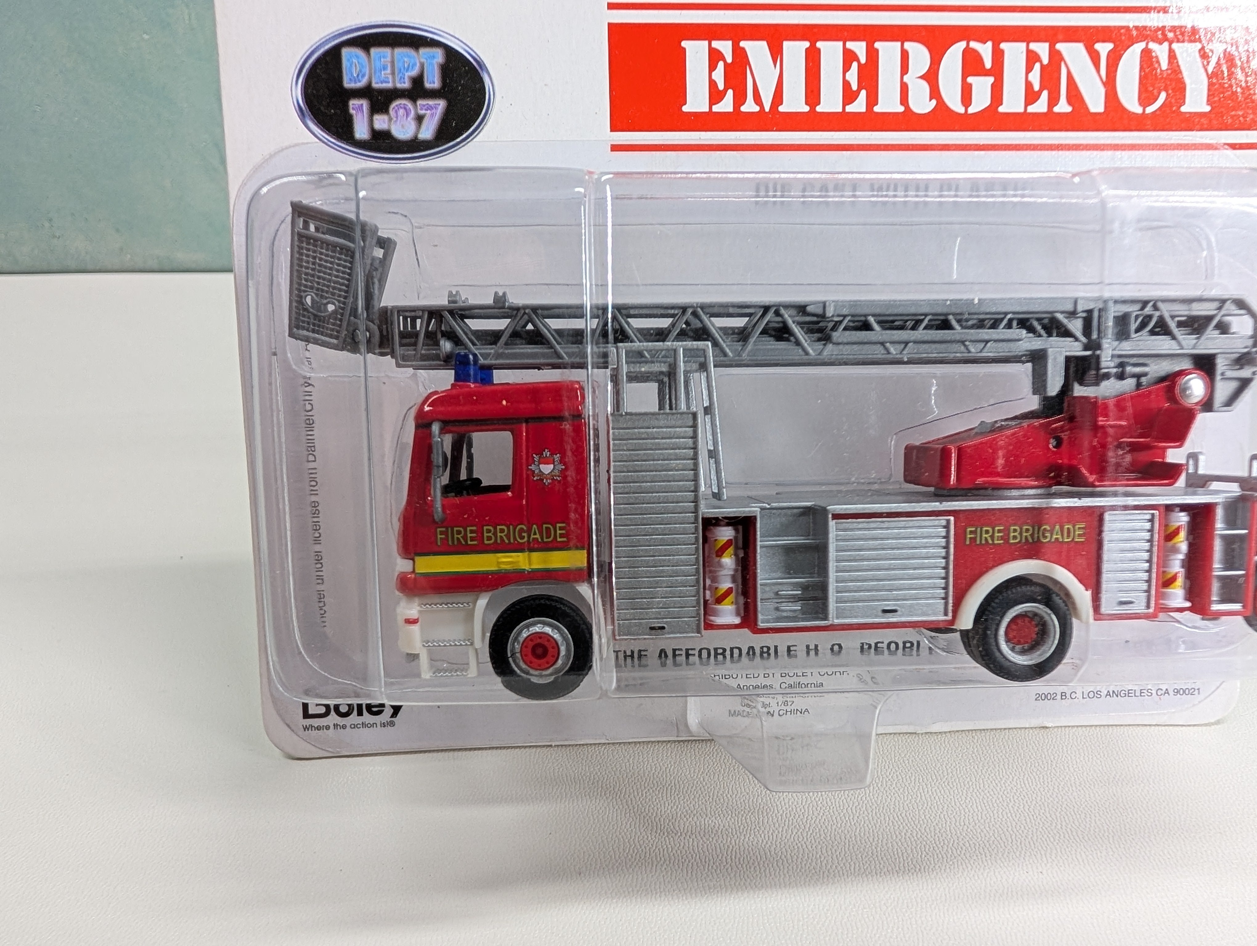 Boley 5001 HO Scale Emergency Fire Brigade Fire Truck w/ Ladder