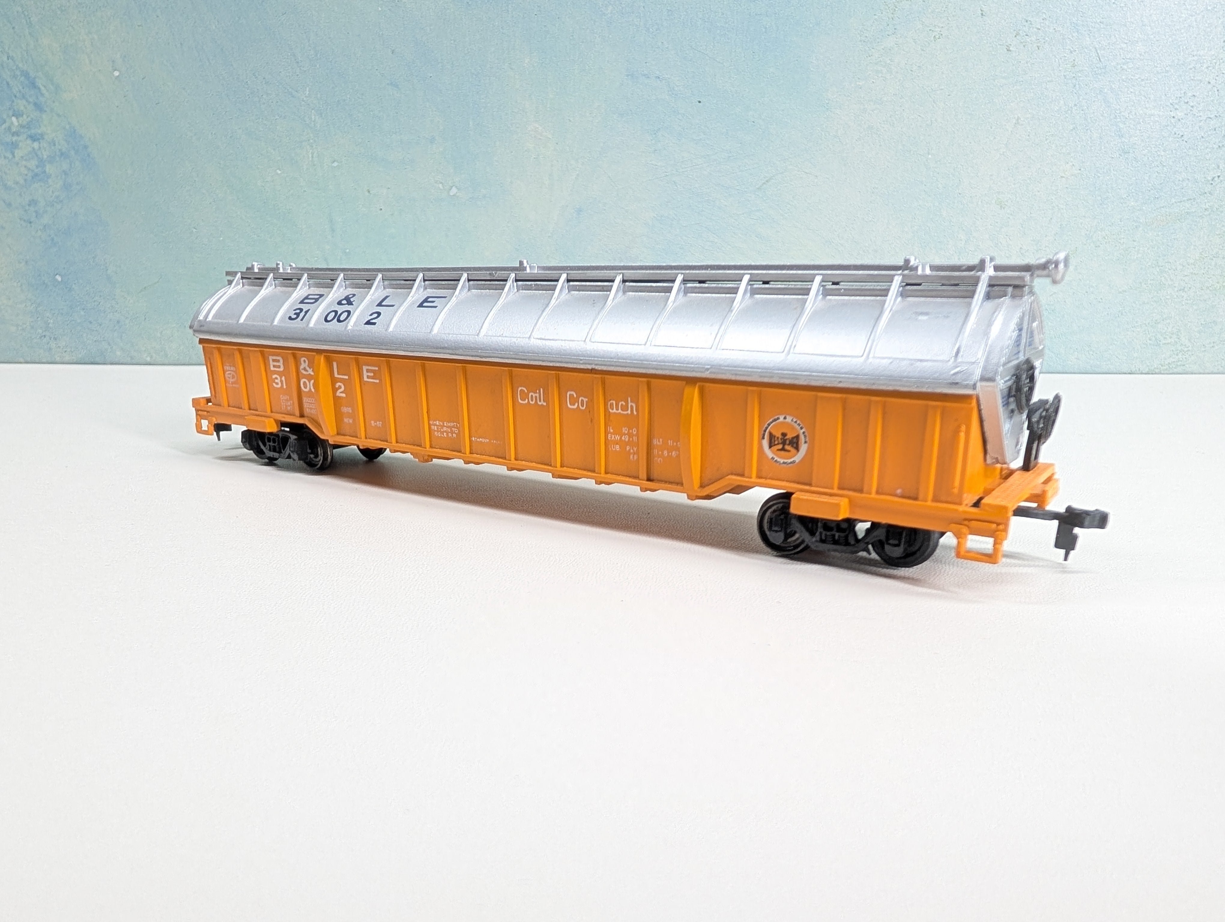 USED Bachmann HO Scale Coil Car Bessemer & Lake Erie B&LE #31002