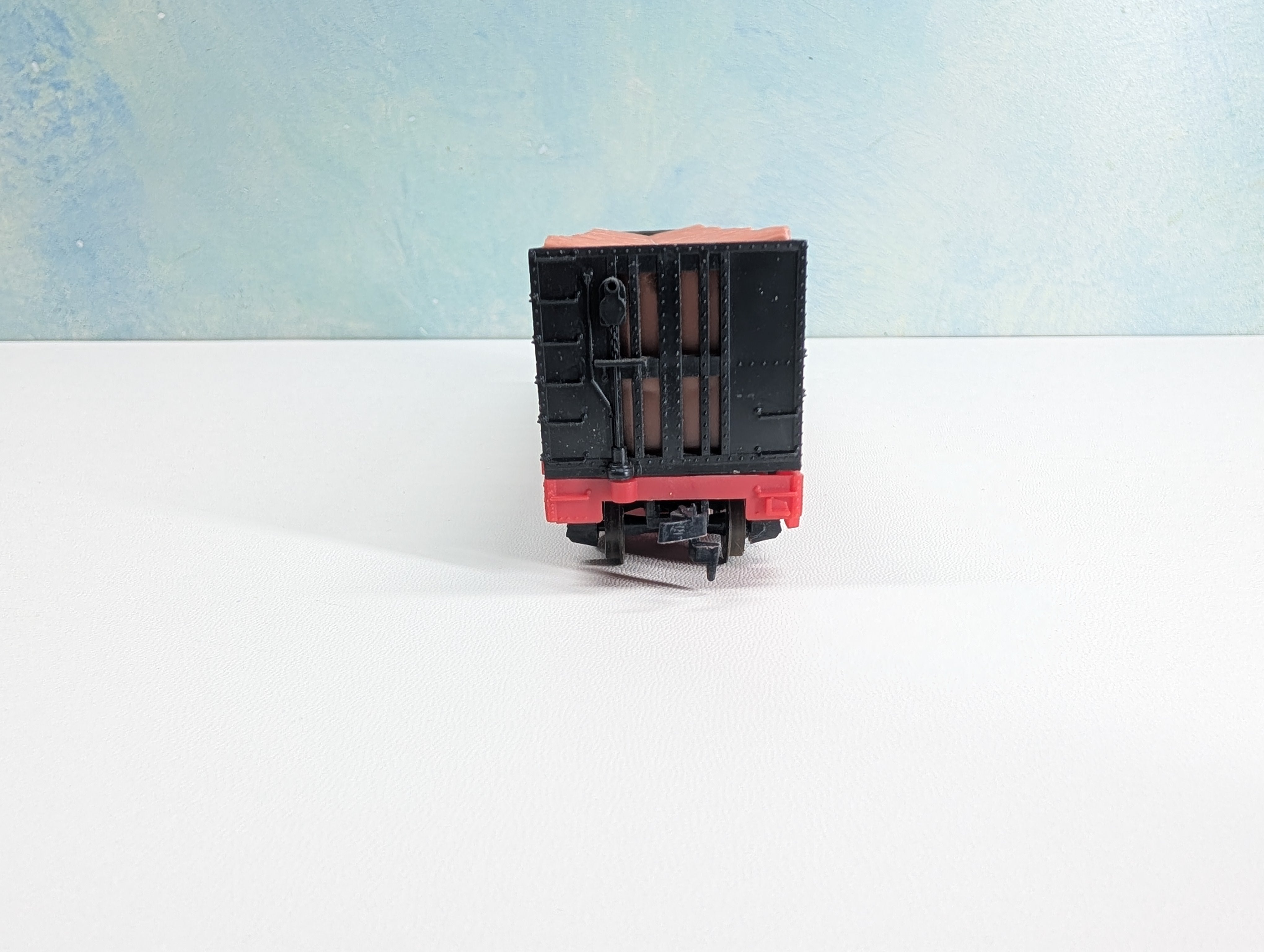 USED Tyco HO Scale 50' Bulkhead Flat Car w/ Pulpwood Southern #4365