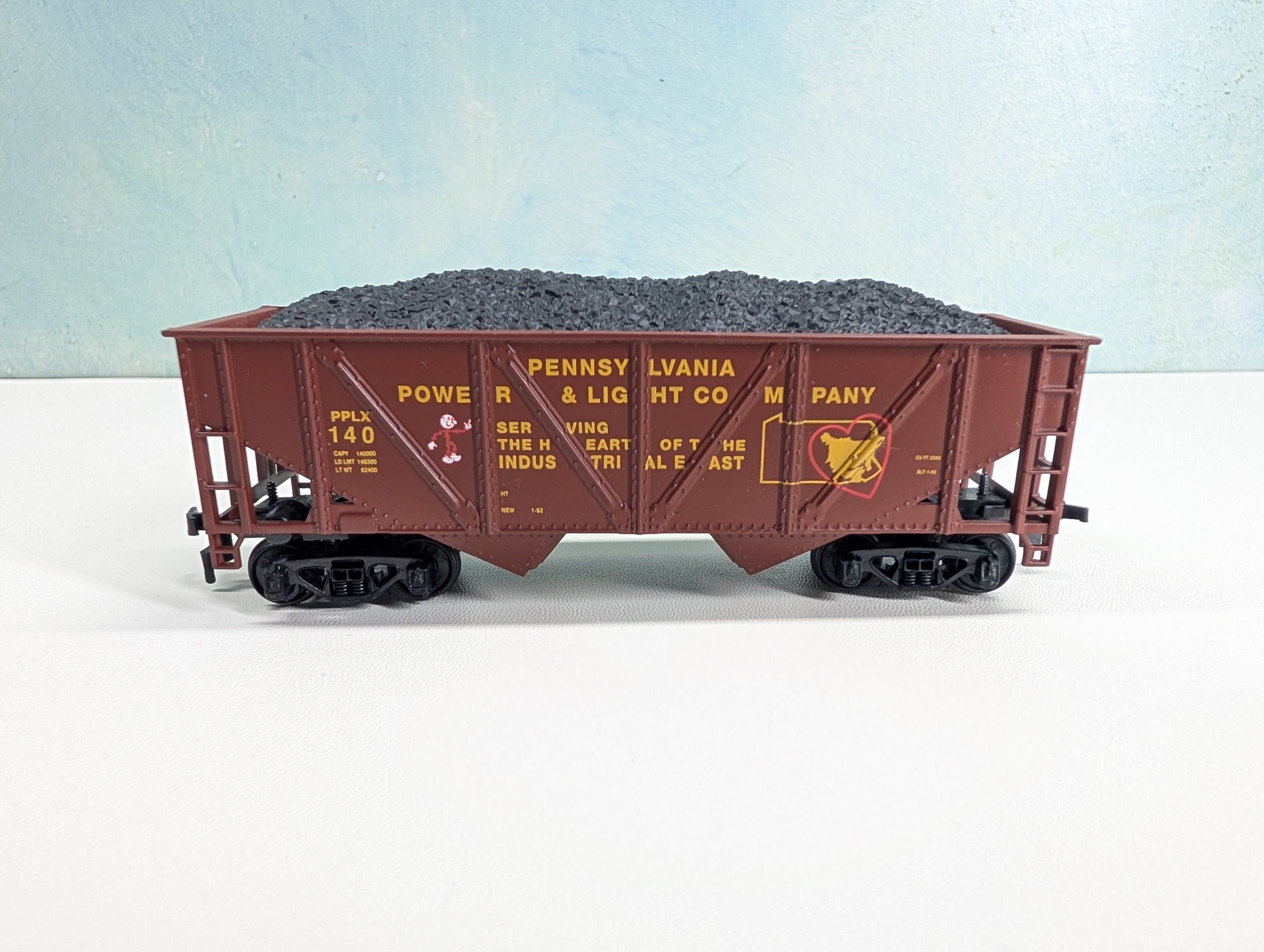 USED Mantua 729-202 HO Scale Heavy 32' Hopper PP&L PPLX #170