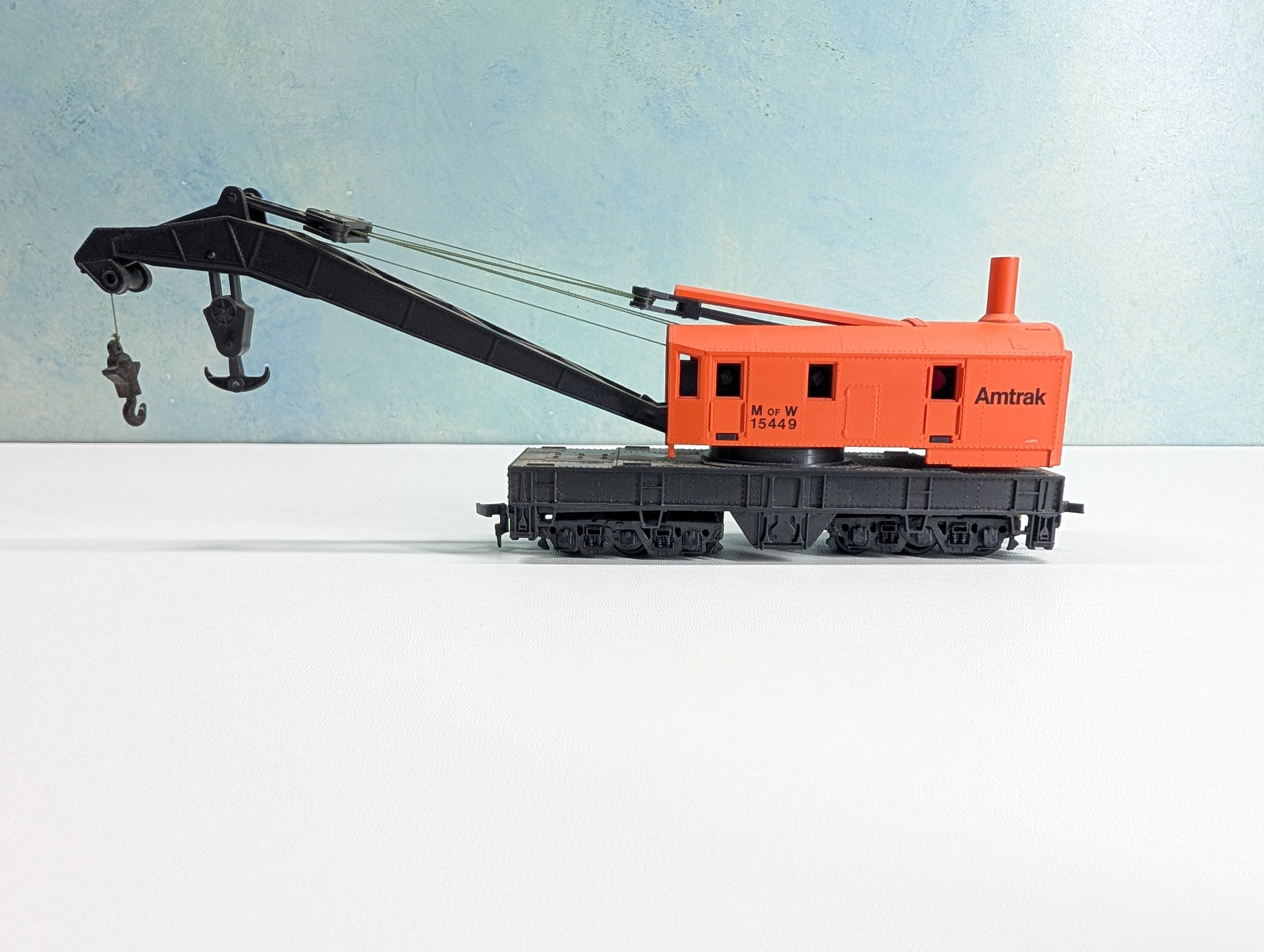 USED Bachmann HO Scale MOW Crane Amtrak 15449