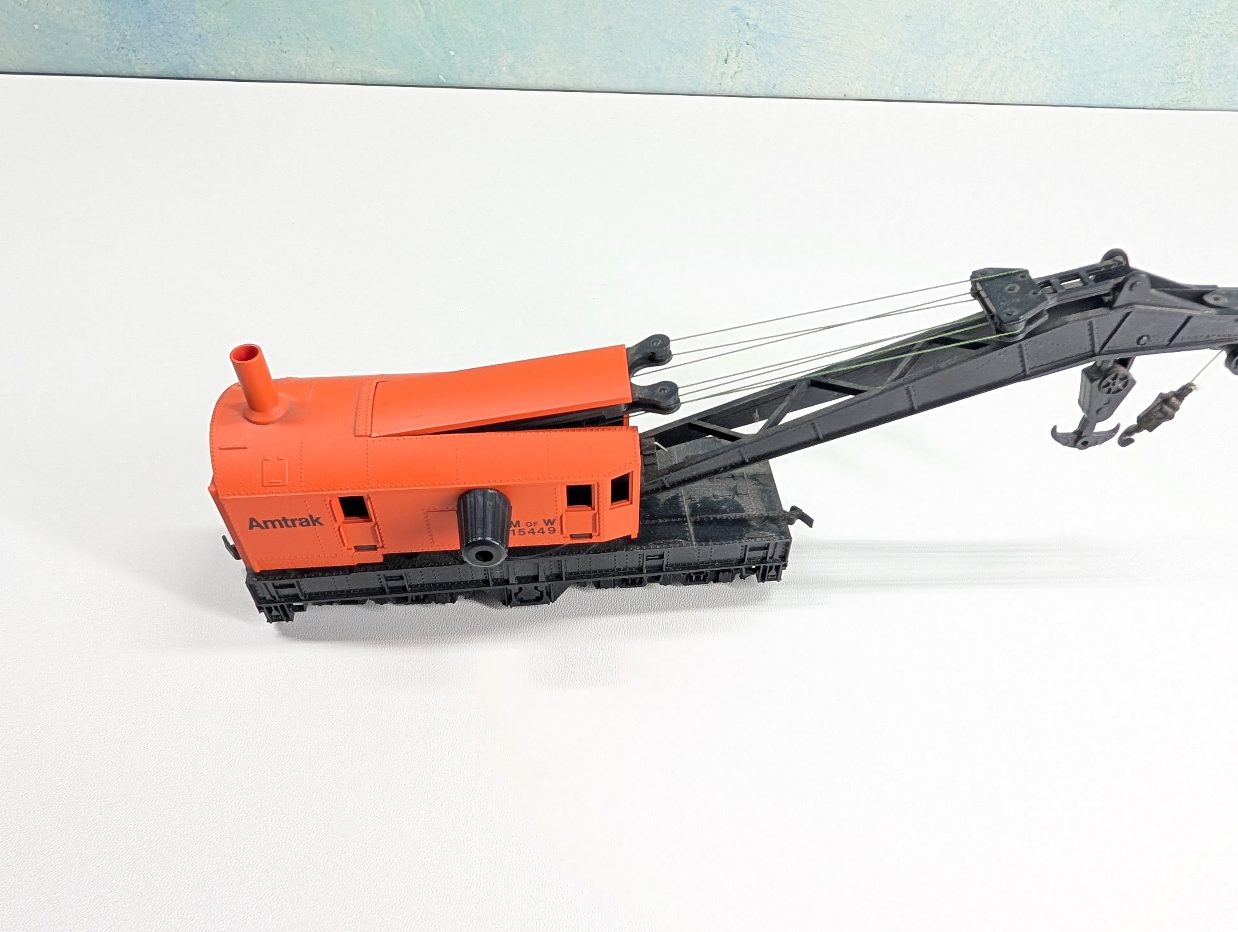 USED Bachmann HO Scale MOW Crane Amtrak 15449