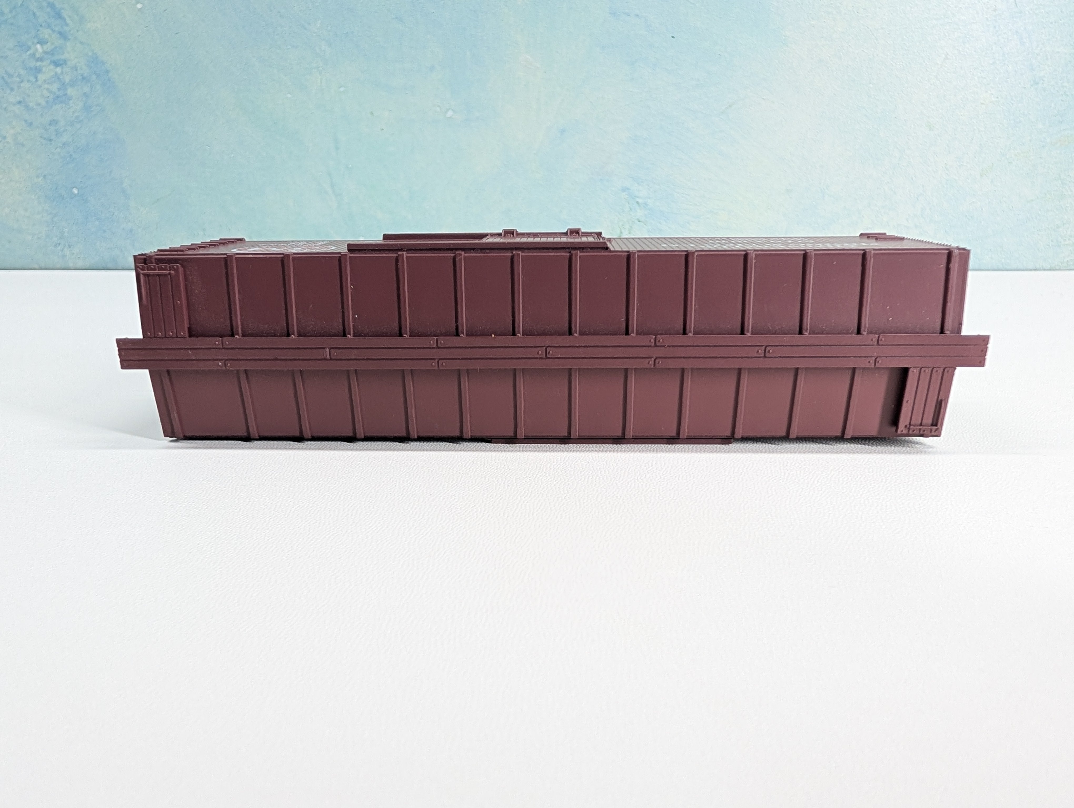 USED TRAIN MINIATURE 8054 HO Scale 40' Wood Box Car Minnesota Mining & MFG MINX #1040 Metal Wheels