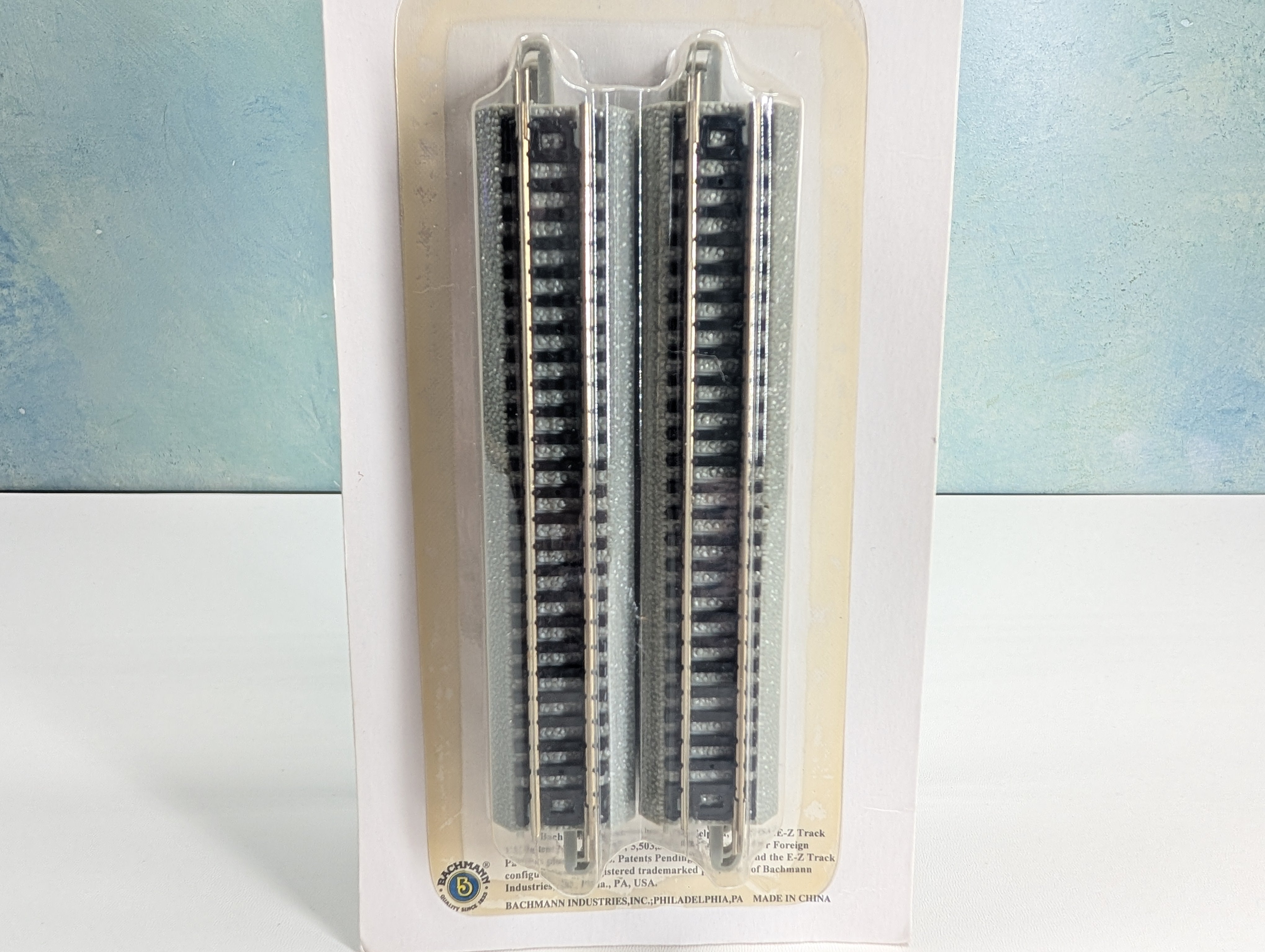 Bachmann 44811 N Scale 5'' Straight E-Z Track Nickel Silver E-Z Track (6 pcs)