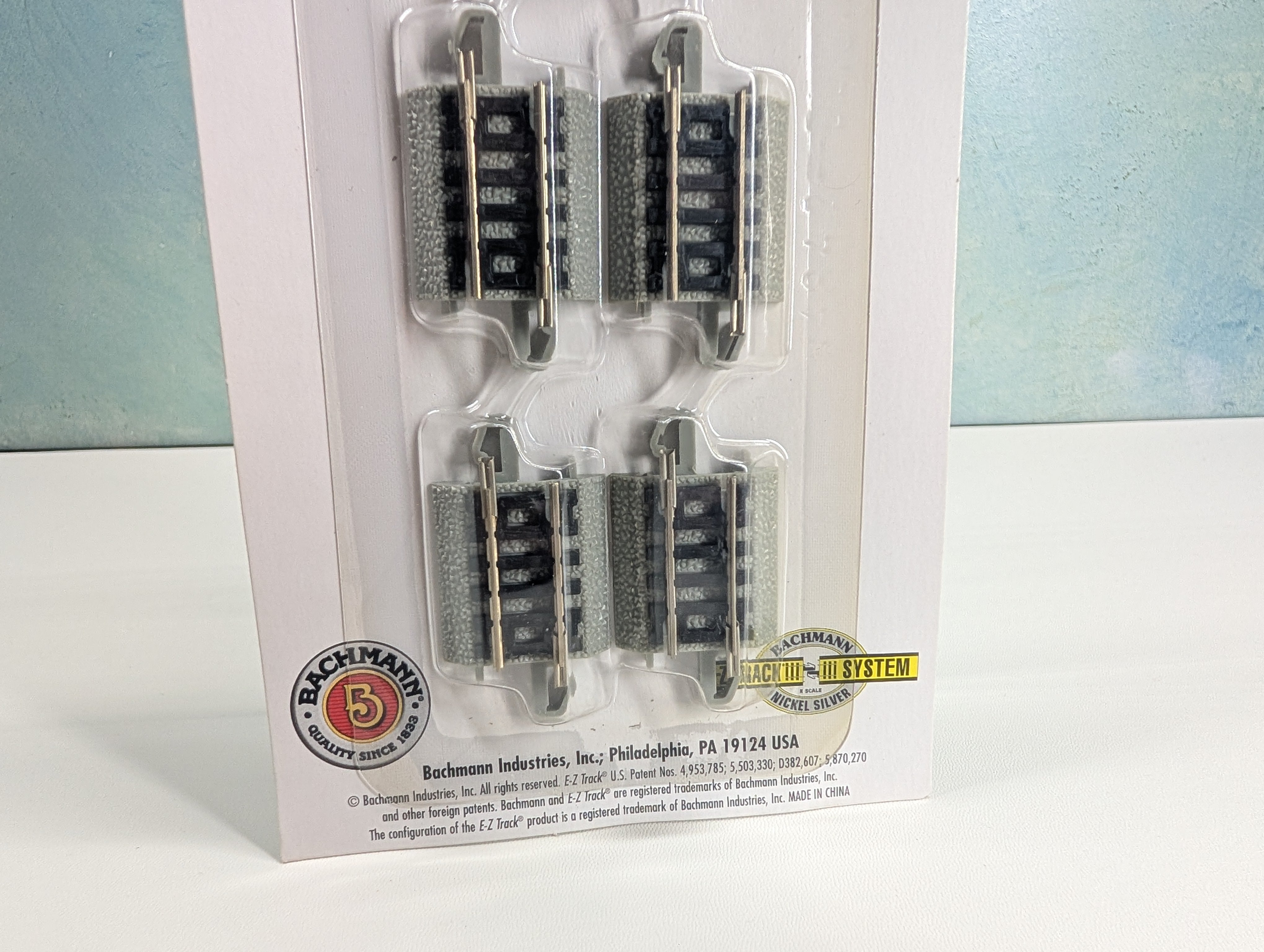 Bachmann 44842 N Scale 60 Degree Crossing Tracks E-Z Track Nickel Silver (5 pcs)