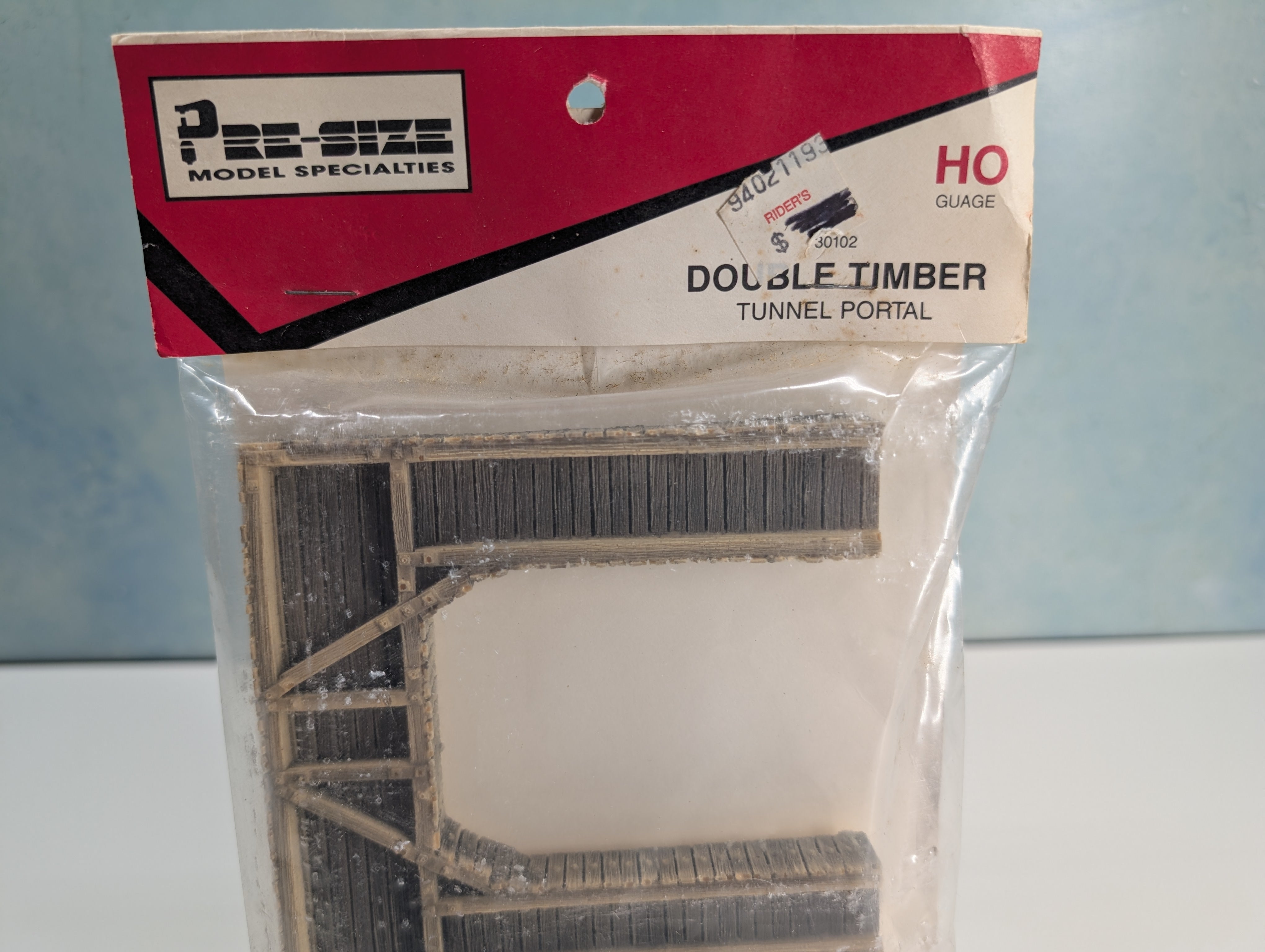 Pre-Size Model Specialties HO Scale Double Timber Tunnel Portal
