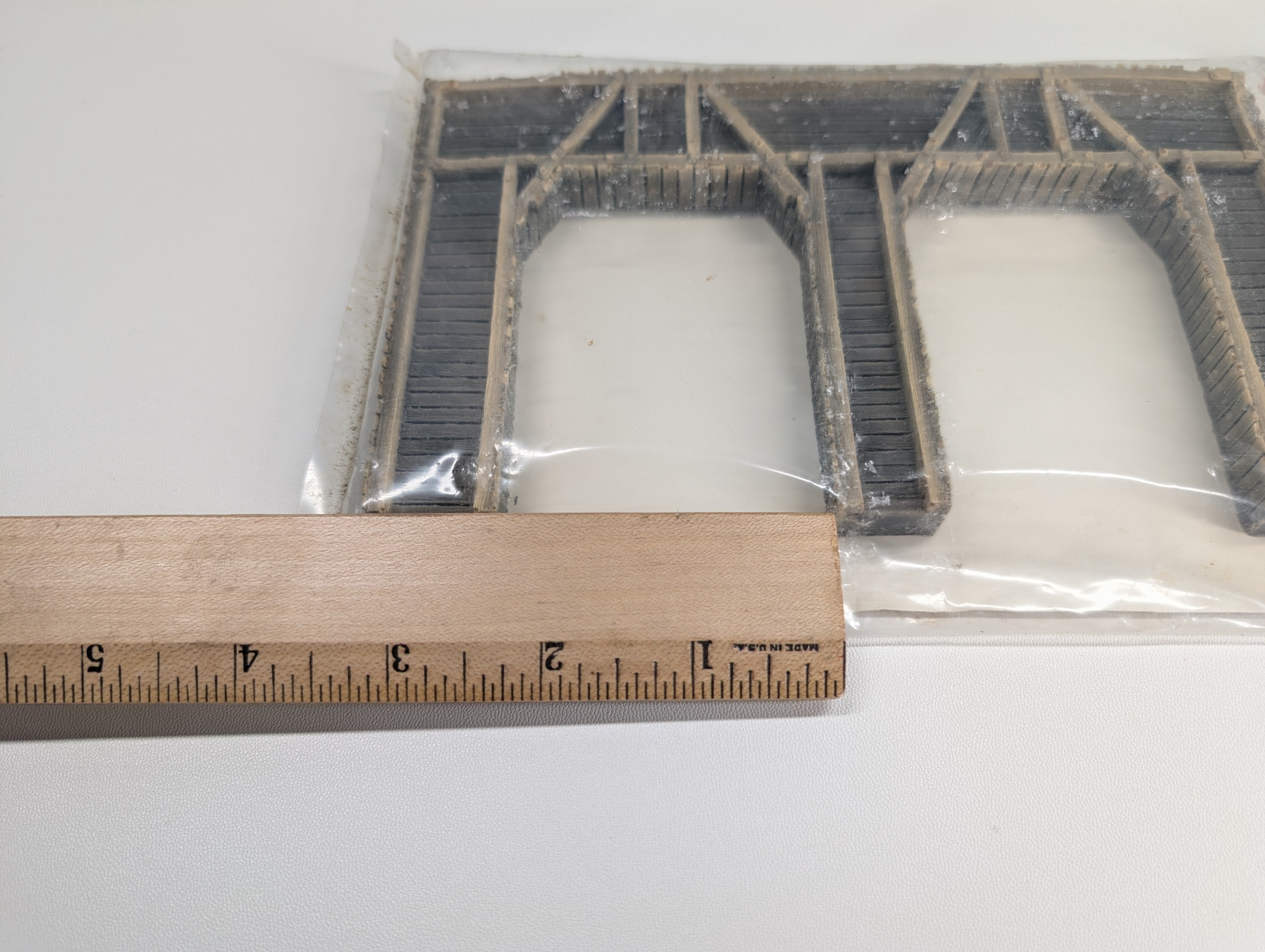 Pre-Size Model Specialties HO Scale Double Timber Tunnel Portal