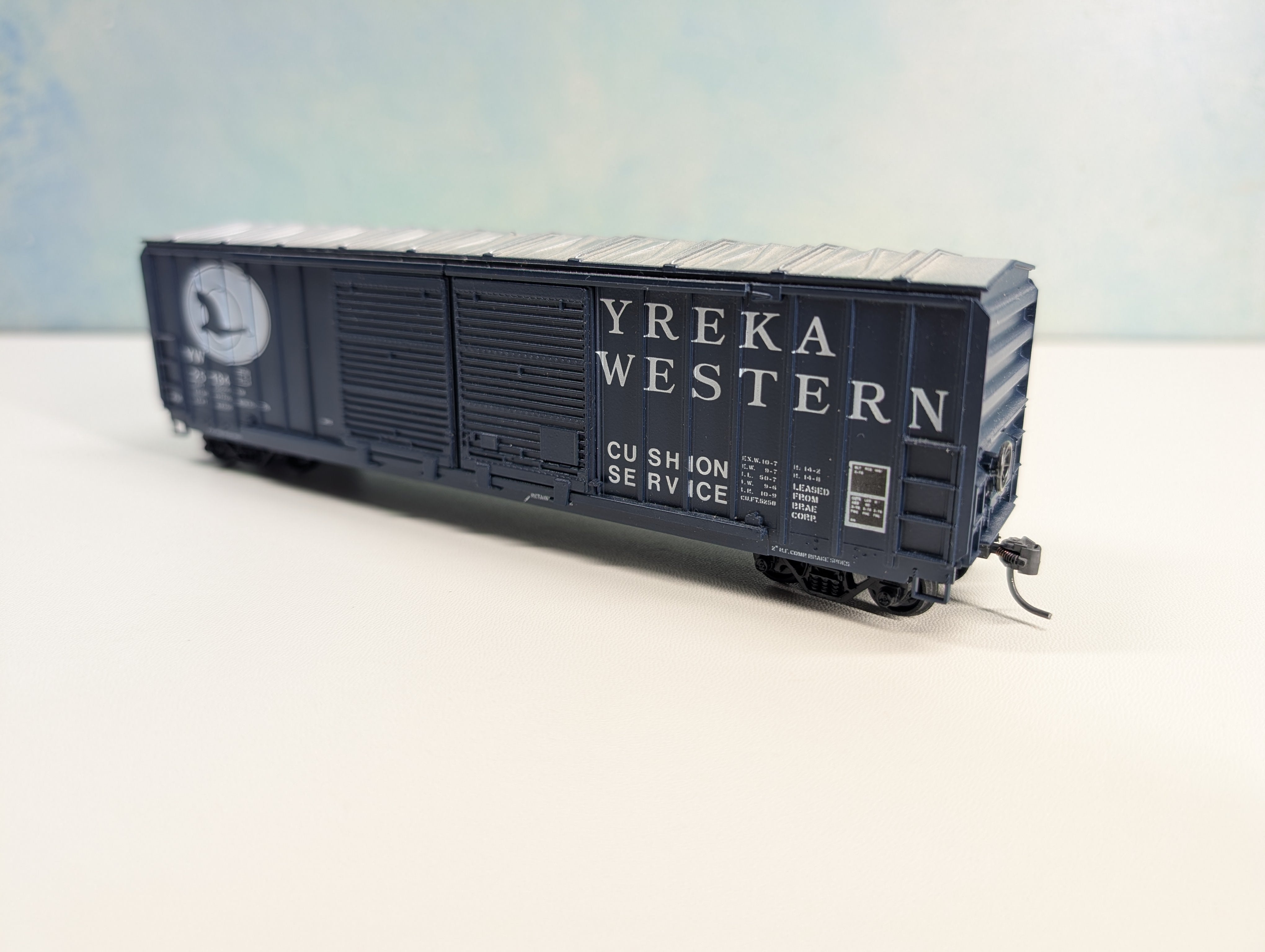 USED Athearn HO Scale 50' Box Car Yreka Western YW #25134 Bev-Bel