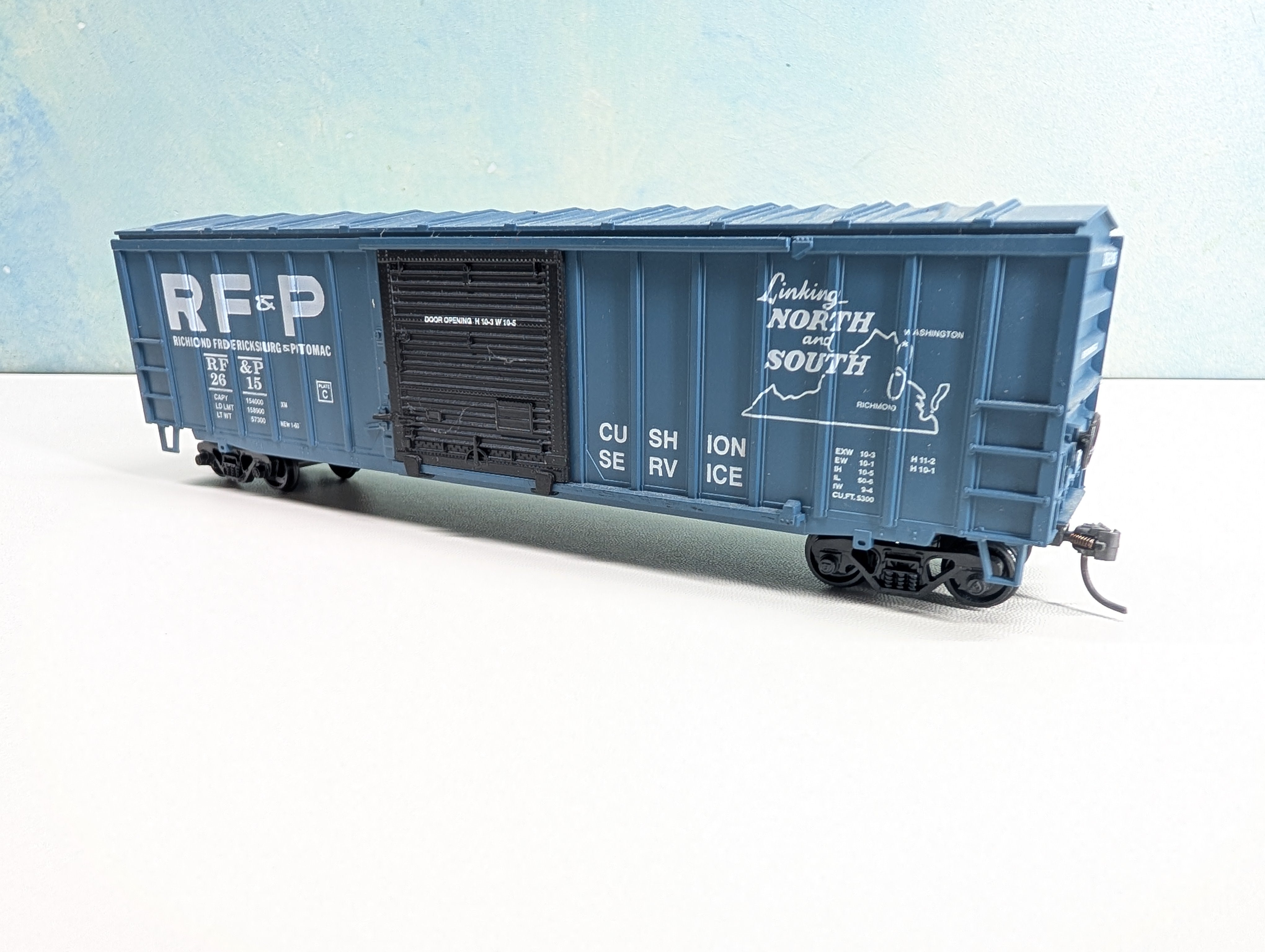 USED Athearn HO Scale 50' Box Car Richmond, Fredericksburg & Potomac RF&P #2615 Bev-Bel