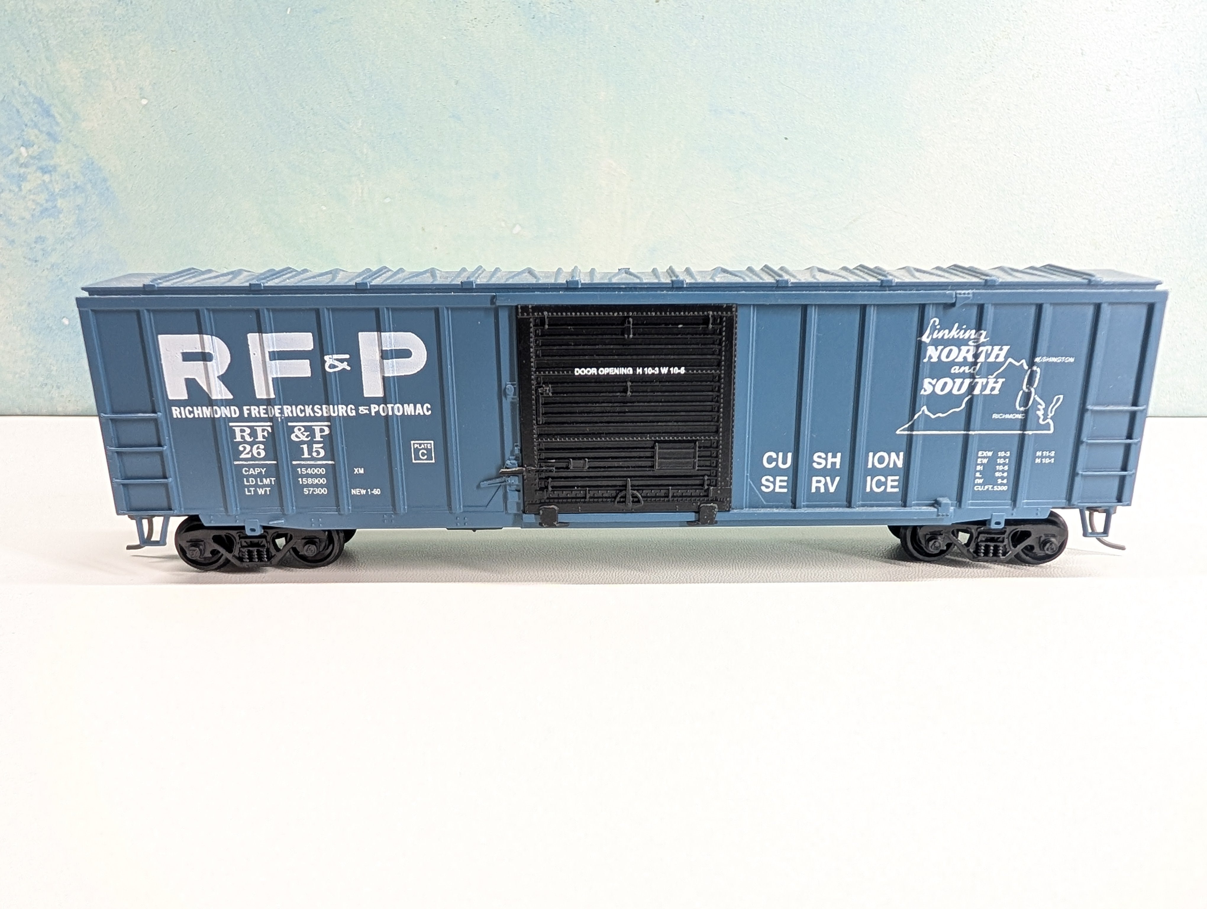 USED Athearn HO Scale 50' Box Car Richmond, Fredericksburg & Potomac RF&P #2615 Bev-Bel