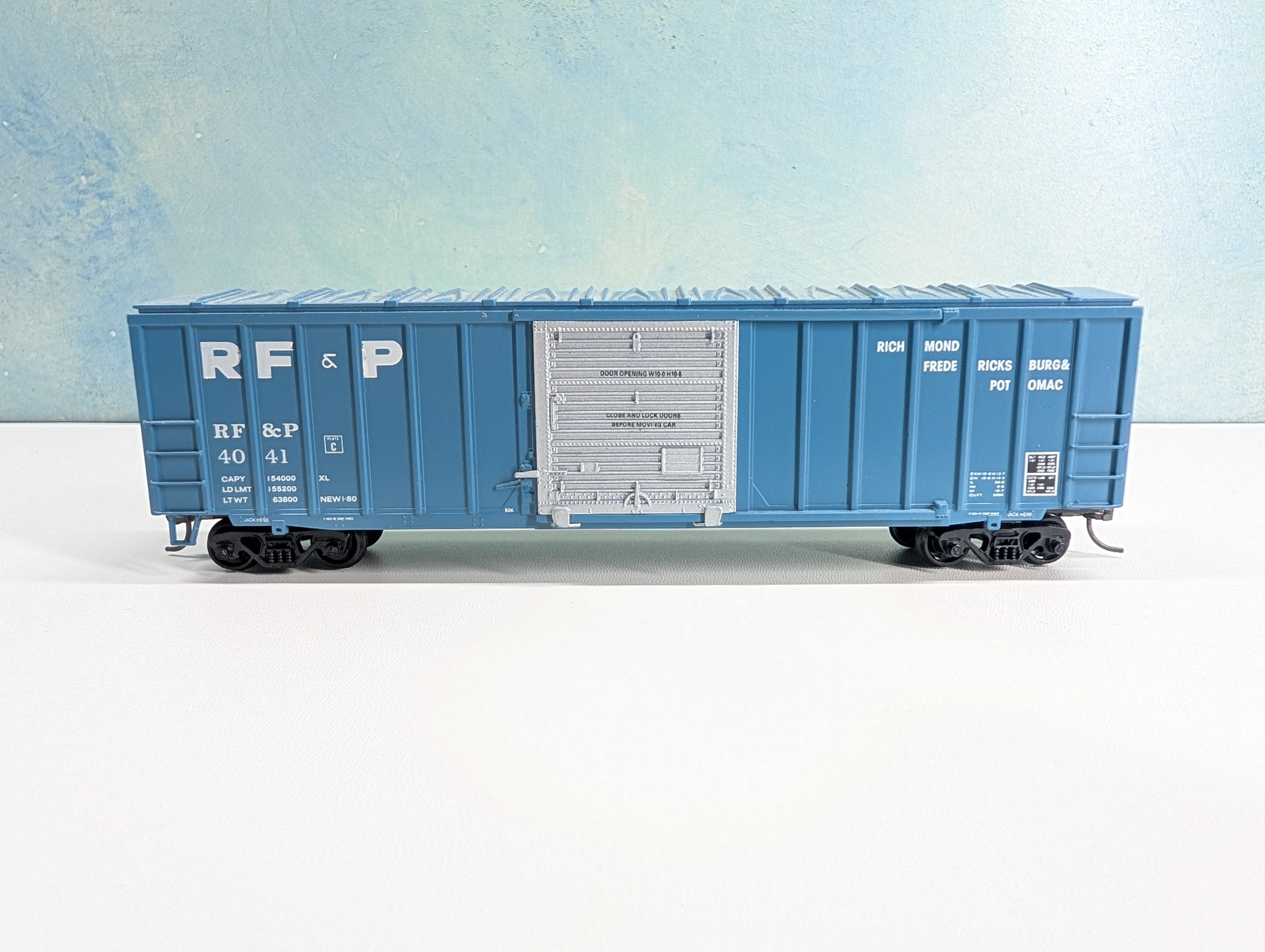 USED Athearn HO Scale 50' Box Car Richmond, Fredericksburg & Potomac RF&P #4041 Bev-Bel