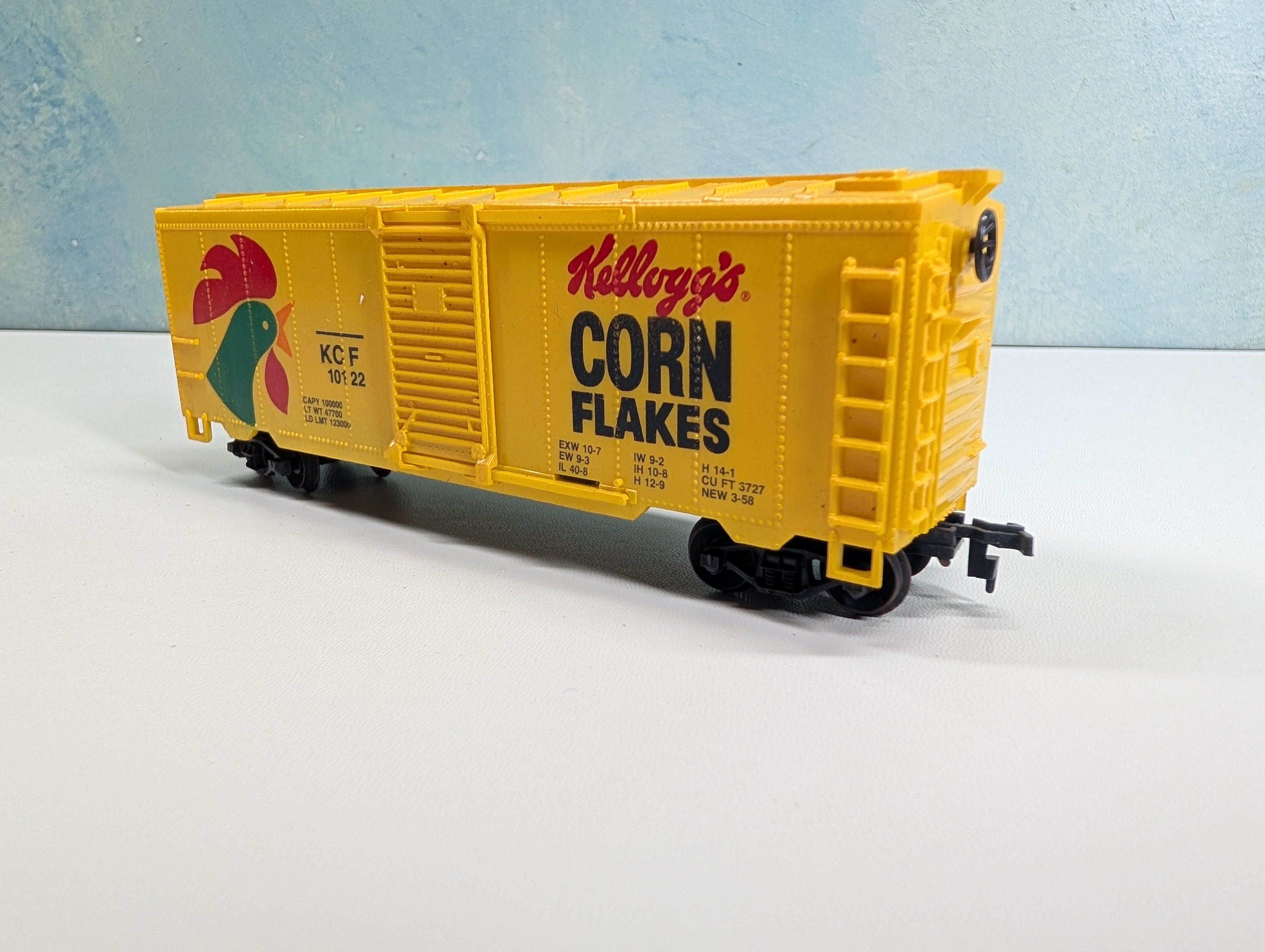 USED Life-Like HO Scale 40' Billboard Box Car Kellogg's Corn Flakes KCF #10122