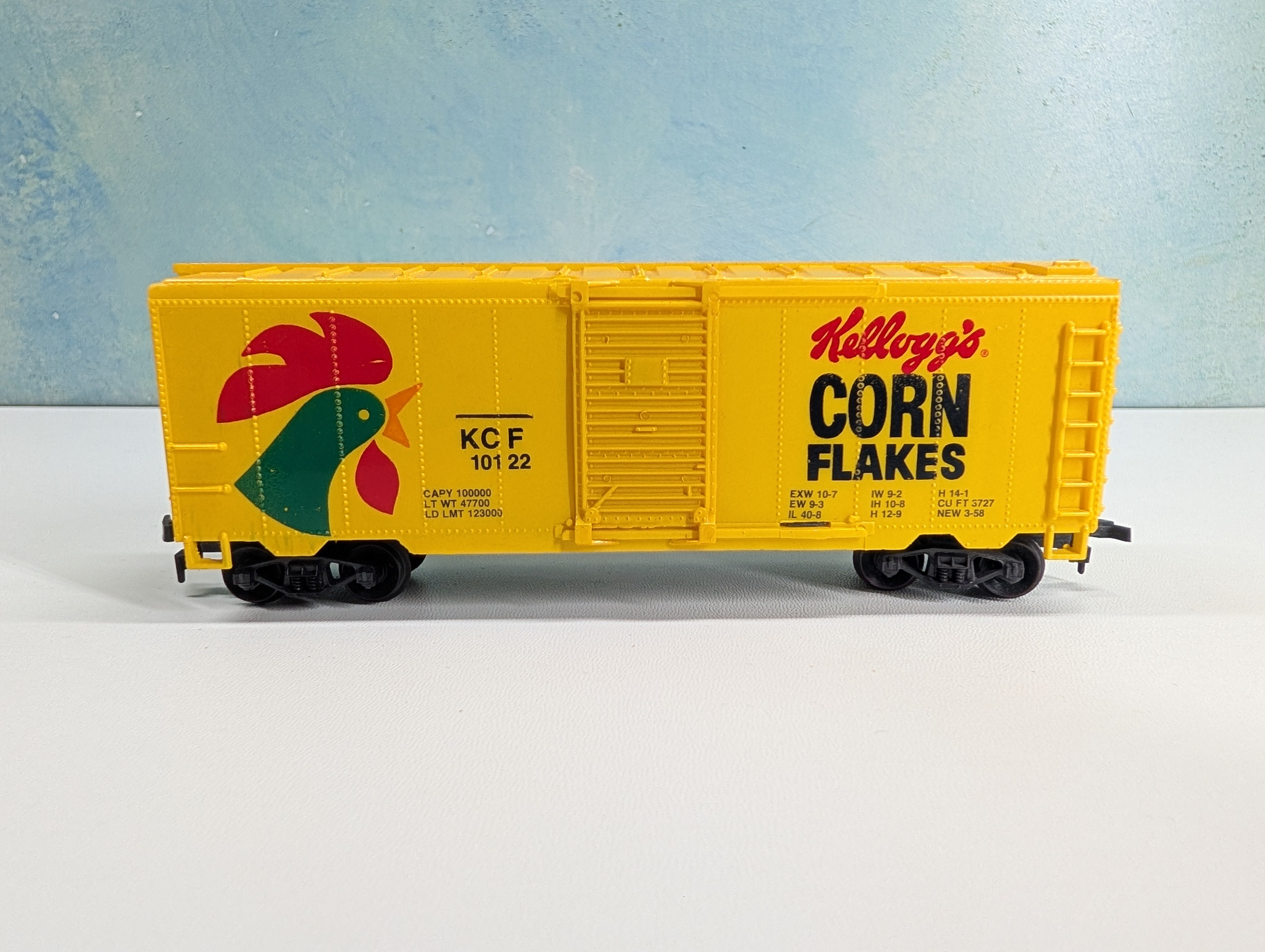 USED Life-Like HO Scale 40' Billboard Box Car Kellogg's Corn Flakes KCF #10122
