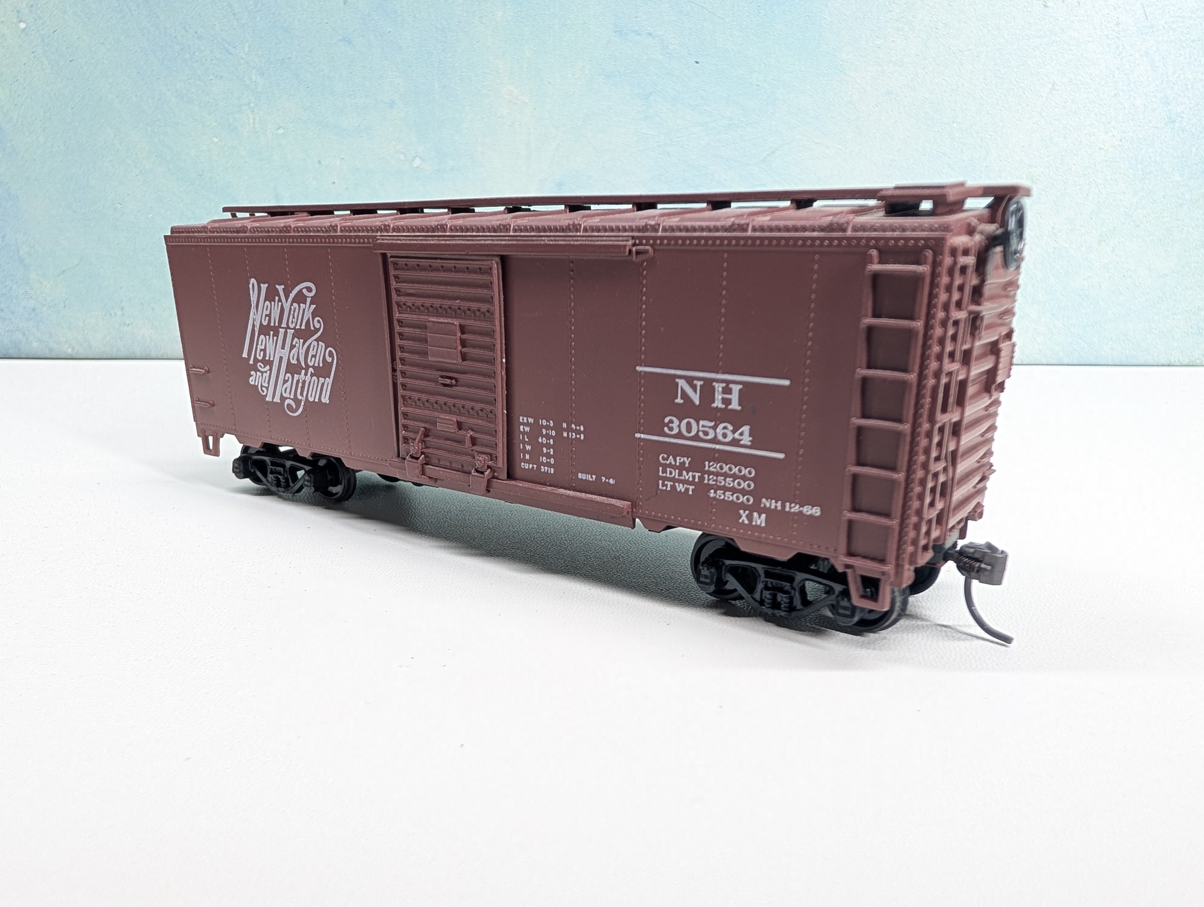 USED Athearn HO Scale 40' Box Car New Haven NH #30564
