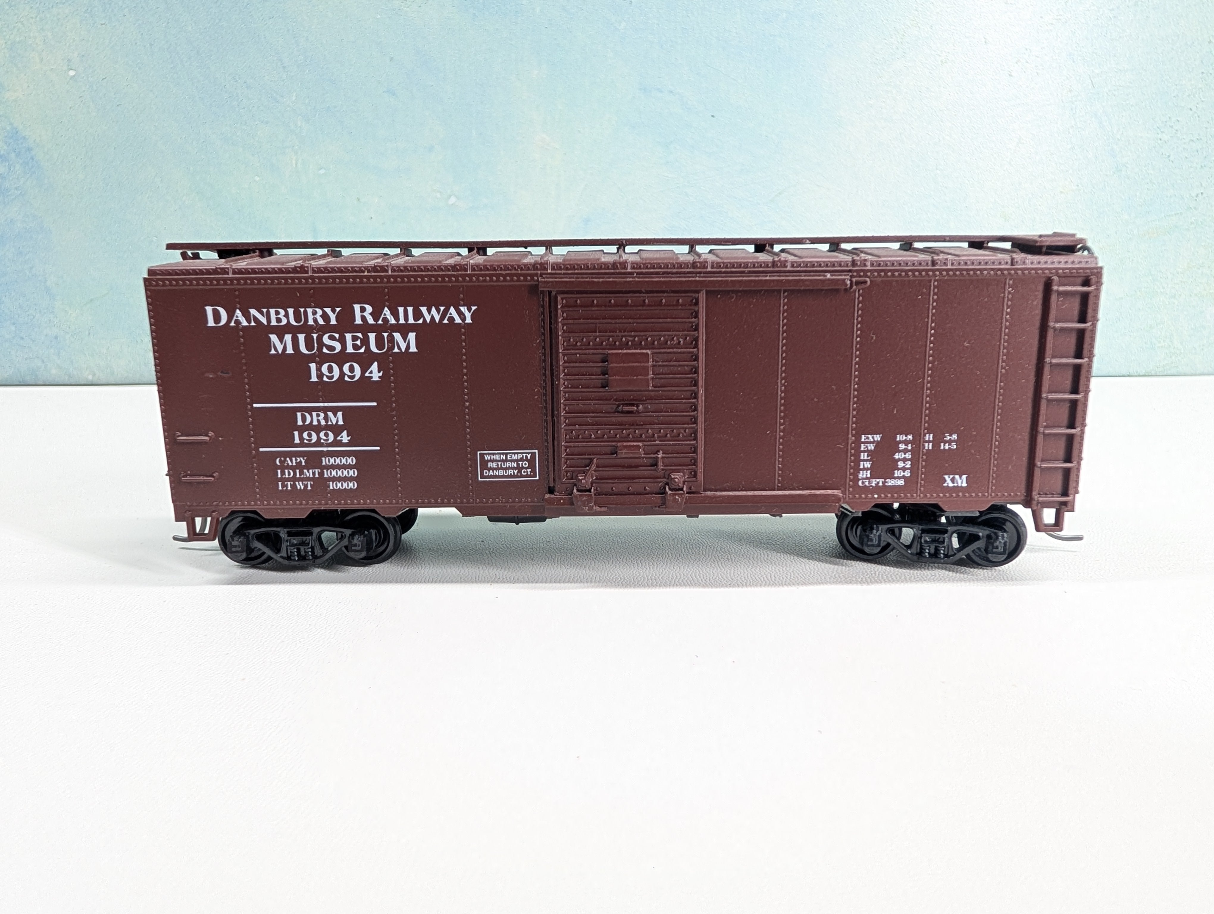 USED Athearn HO Scale 40' Box Car Danbury Railway Museum DRM #1994