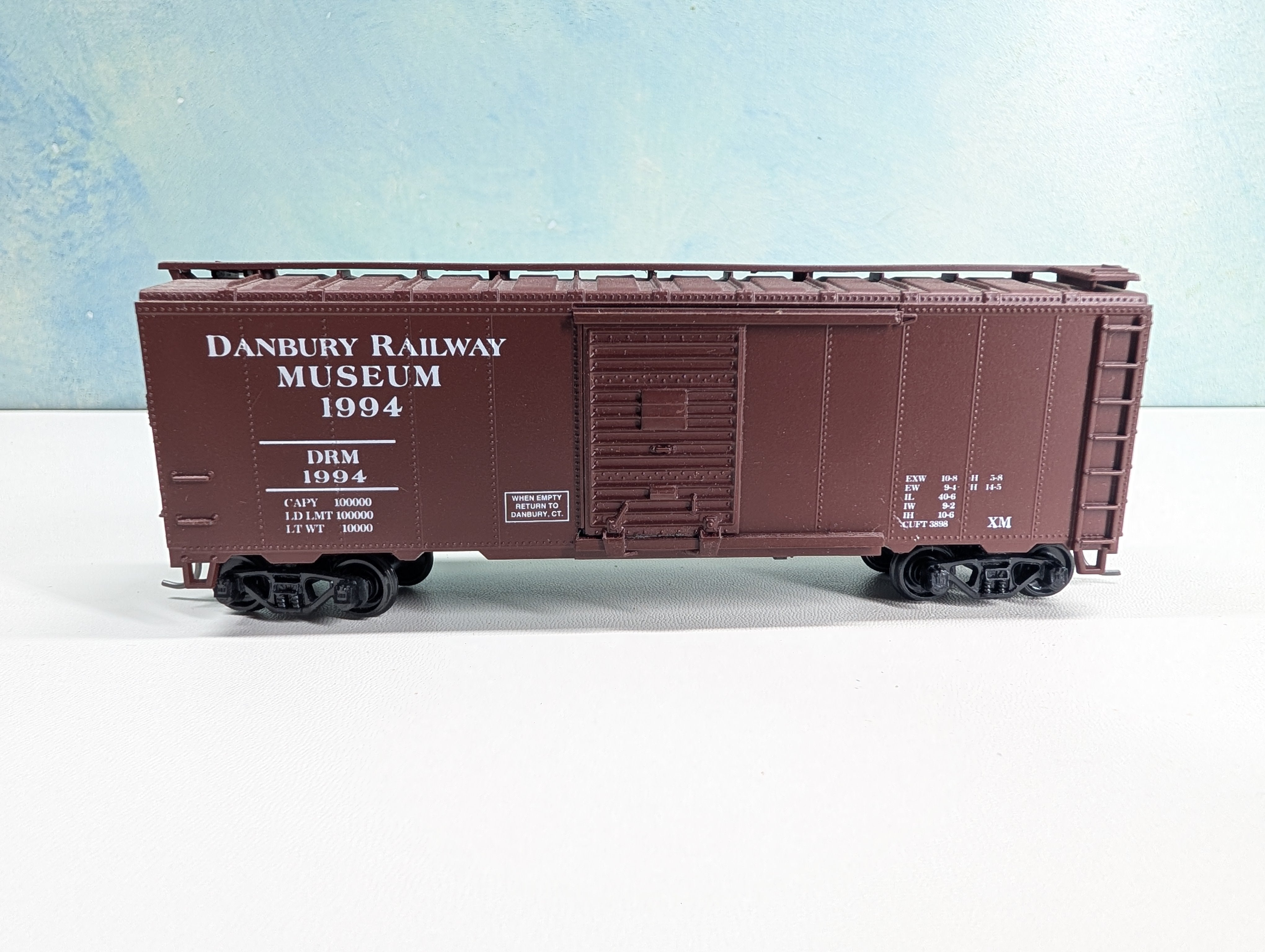 USED Athearn HO Scale 40' Box Car Danbury Railway Museum DRM #1994