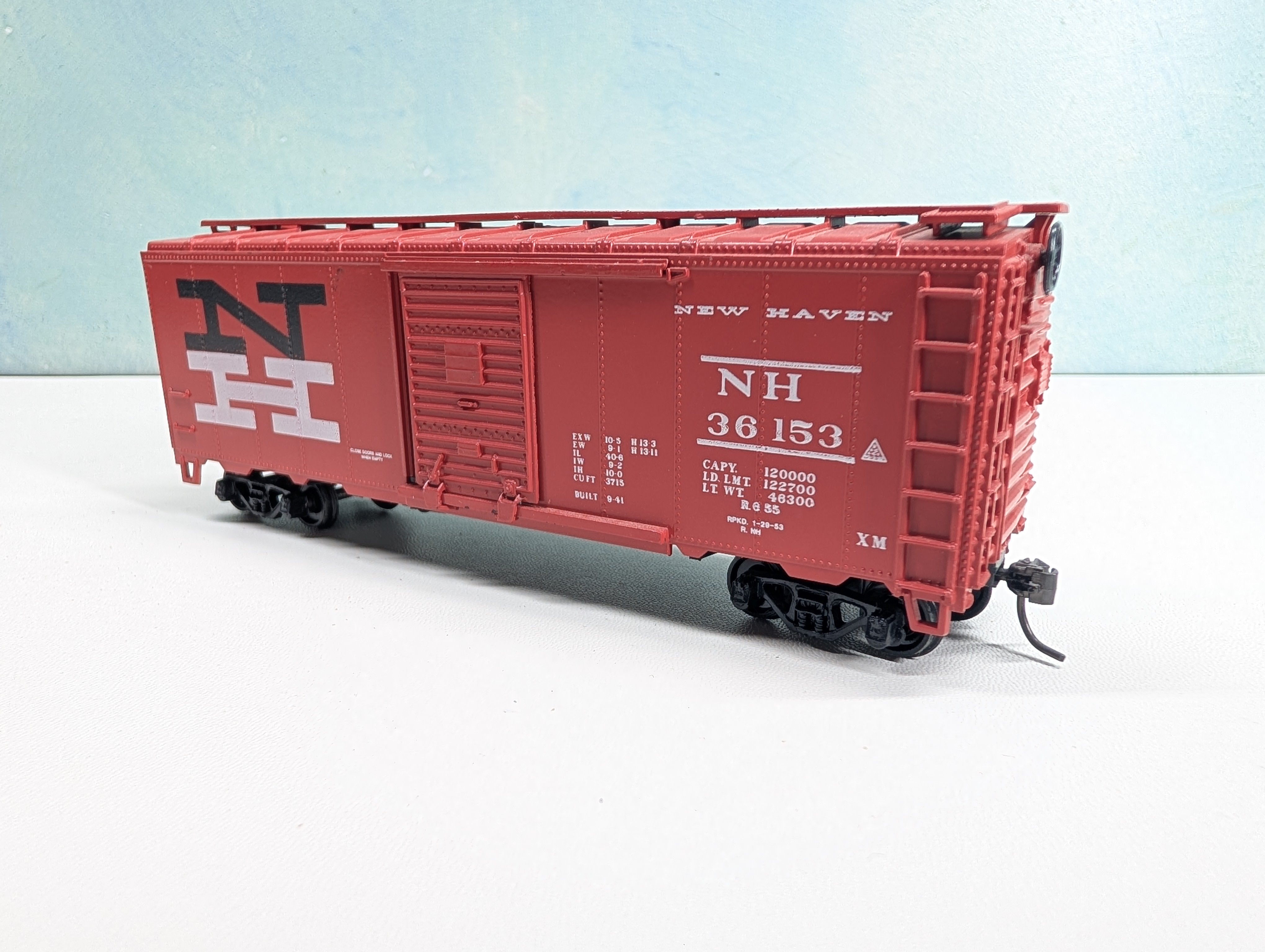 USED Athearn HO Scale 40' Box Car New Haven NH #36153
