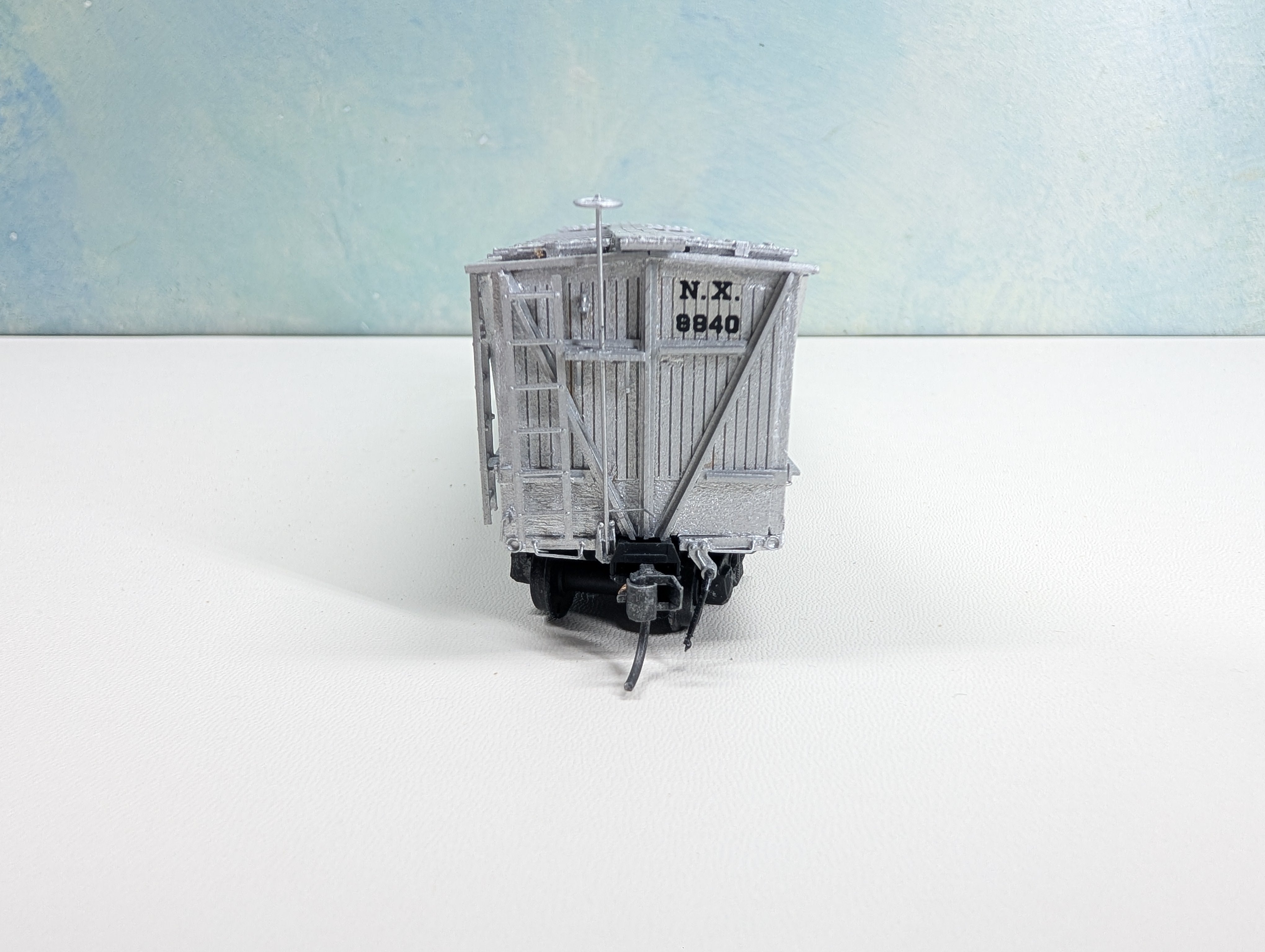 USED Ambroid HO Scale 41' Reefer Mathieson Dry Ice NX #8840 Assembled Wood Kit