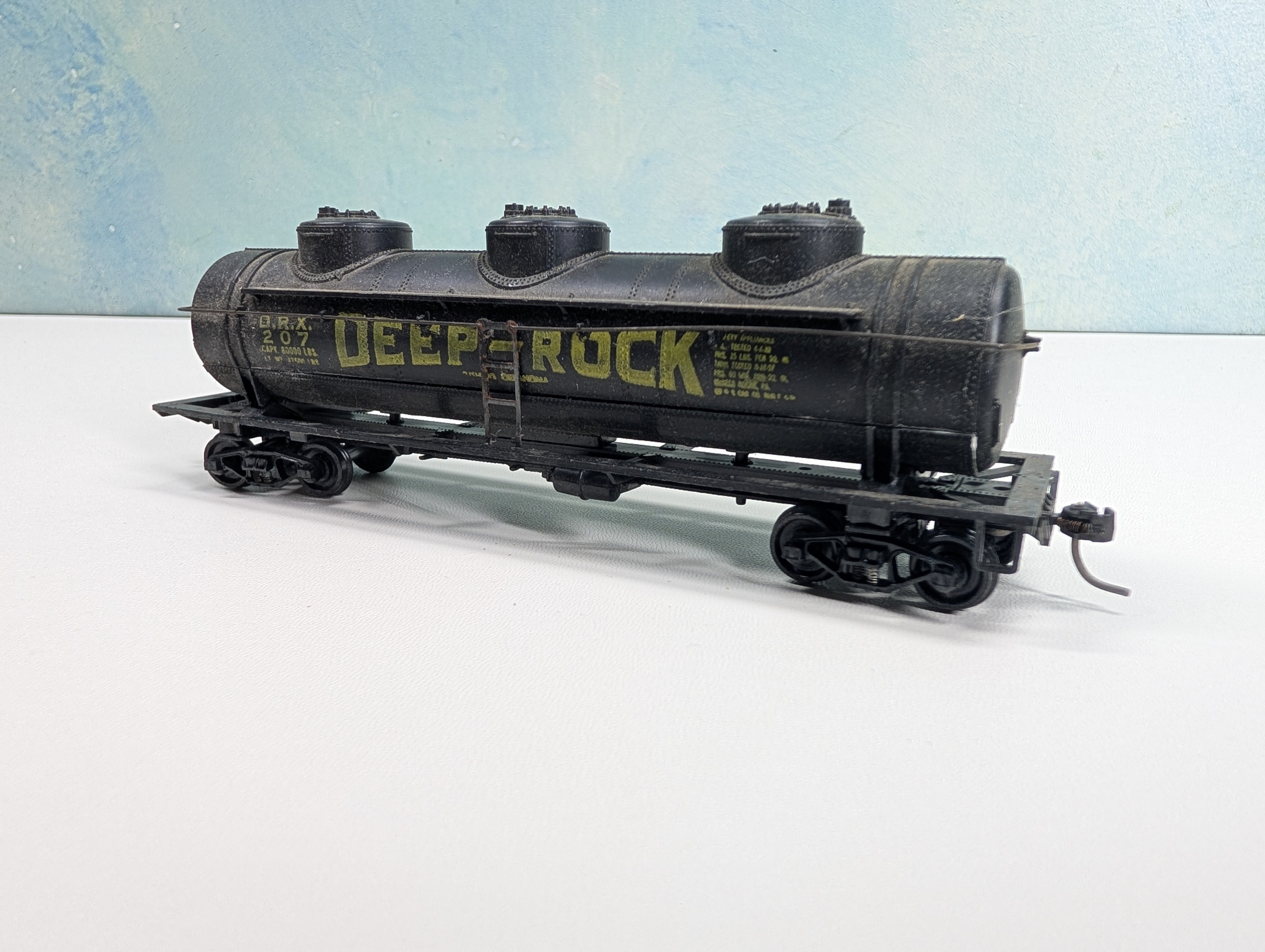 USED Athearn HO Scale Triple Dome Tank Car Deep Rock DRX #207