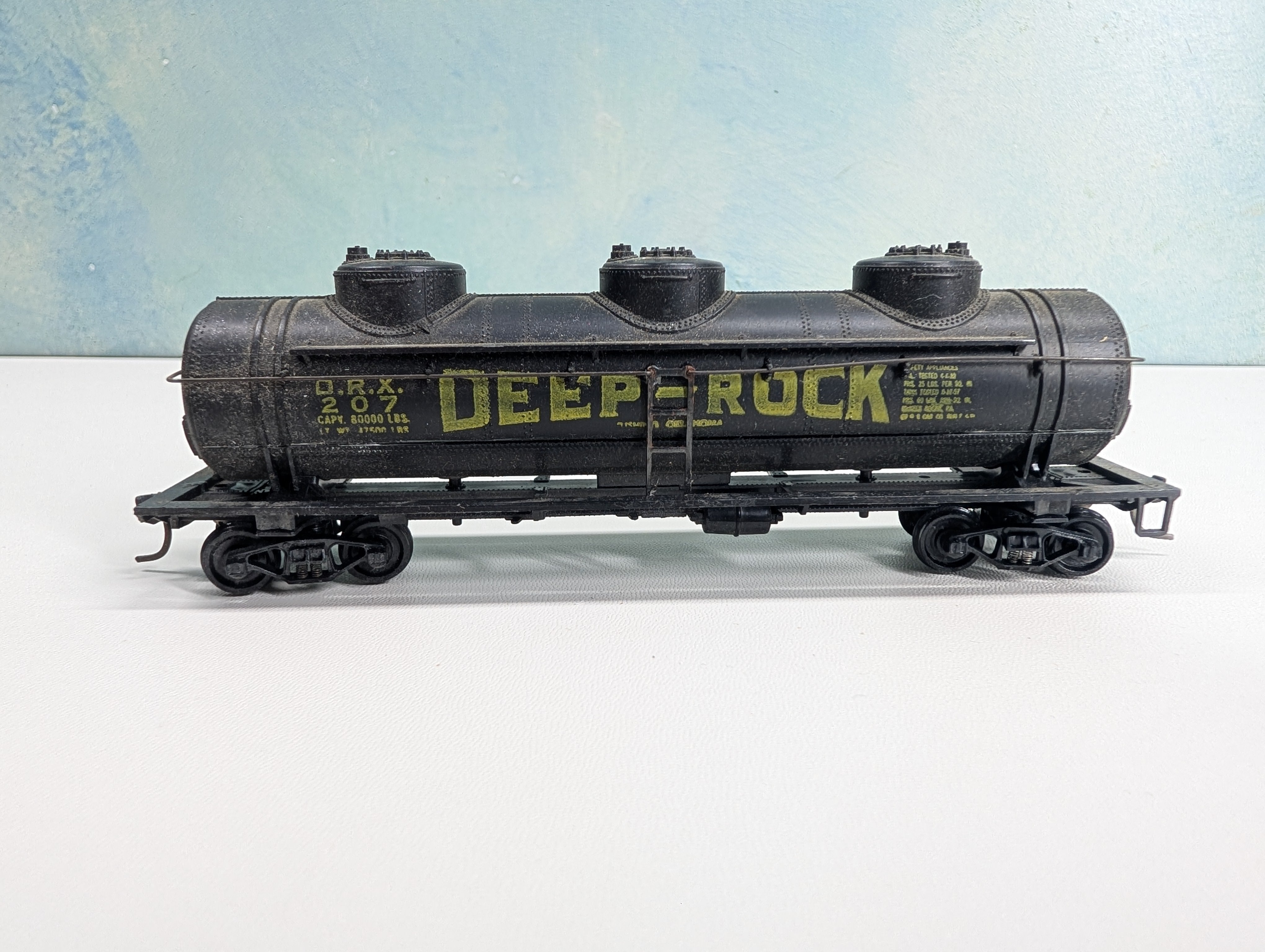 USED Athearn HO Scale Triple Dome Tank Car Deep Rock DRX #207