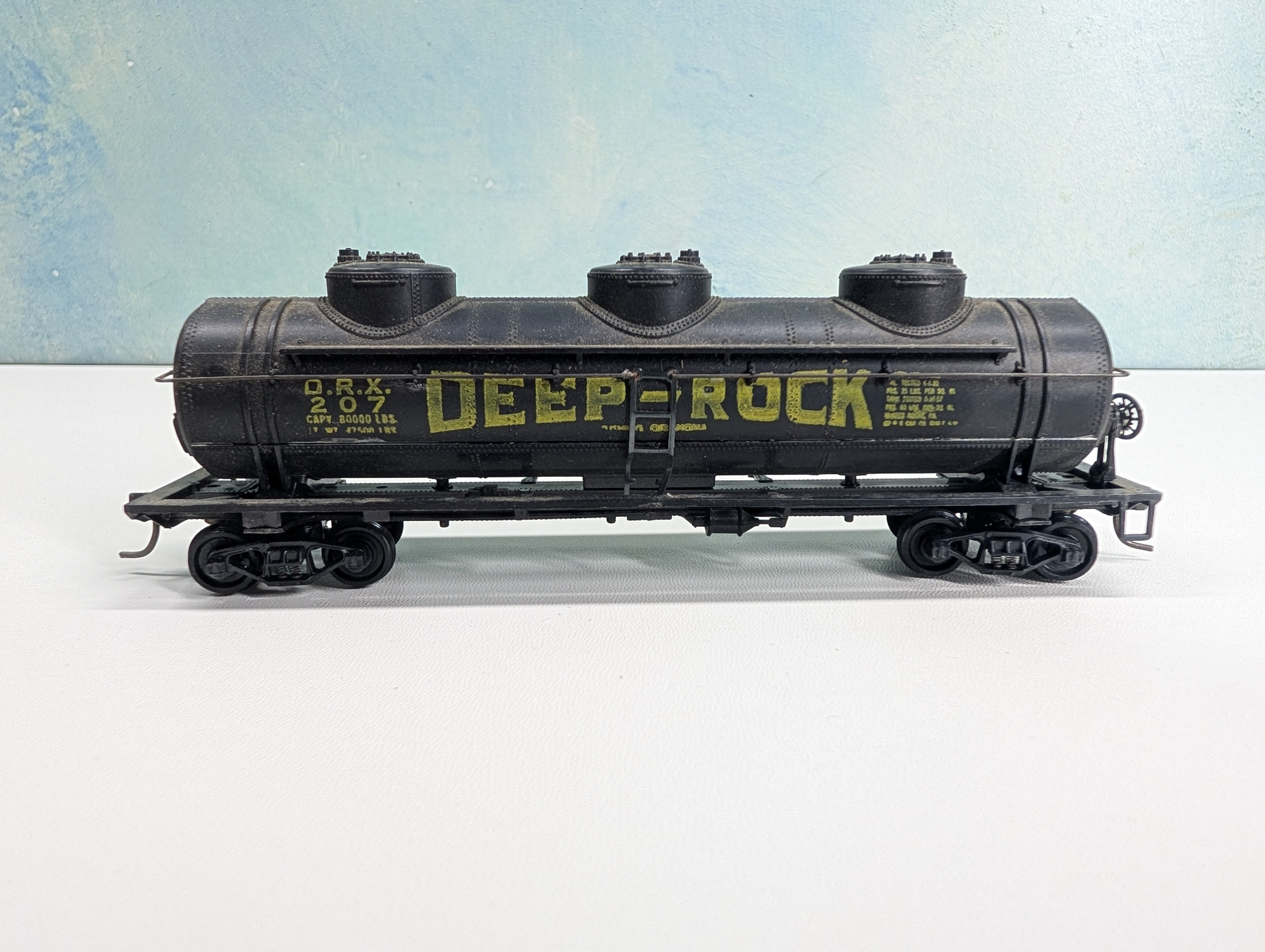 USED Athearn HO Scale Triple Dome Tank Car Deep Rock DRX #207