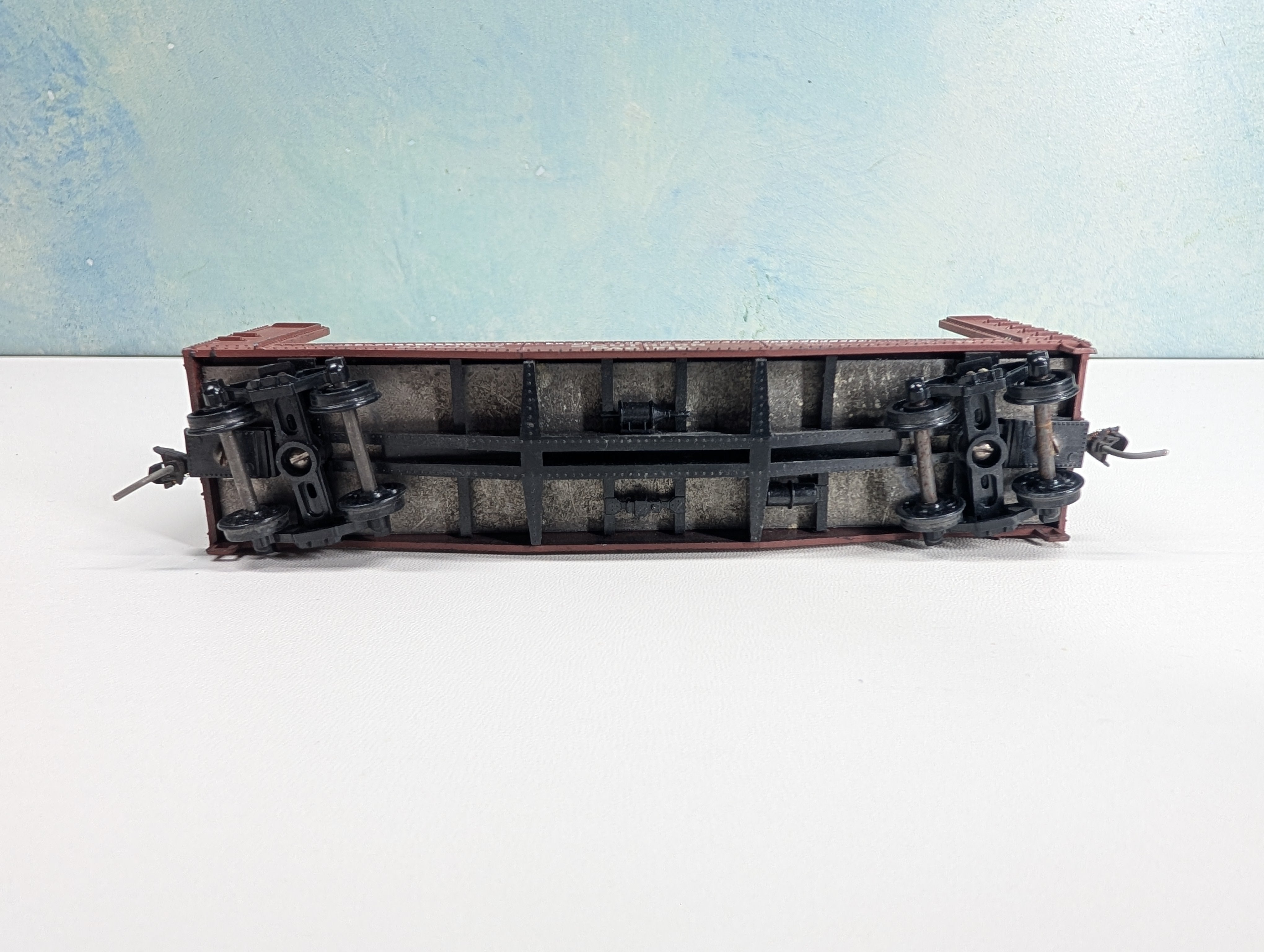 USED Athearn HO Scale Bulkhead Flat Car Southern Pacific SP #23507
