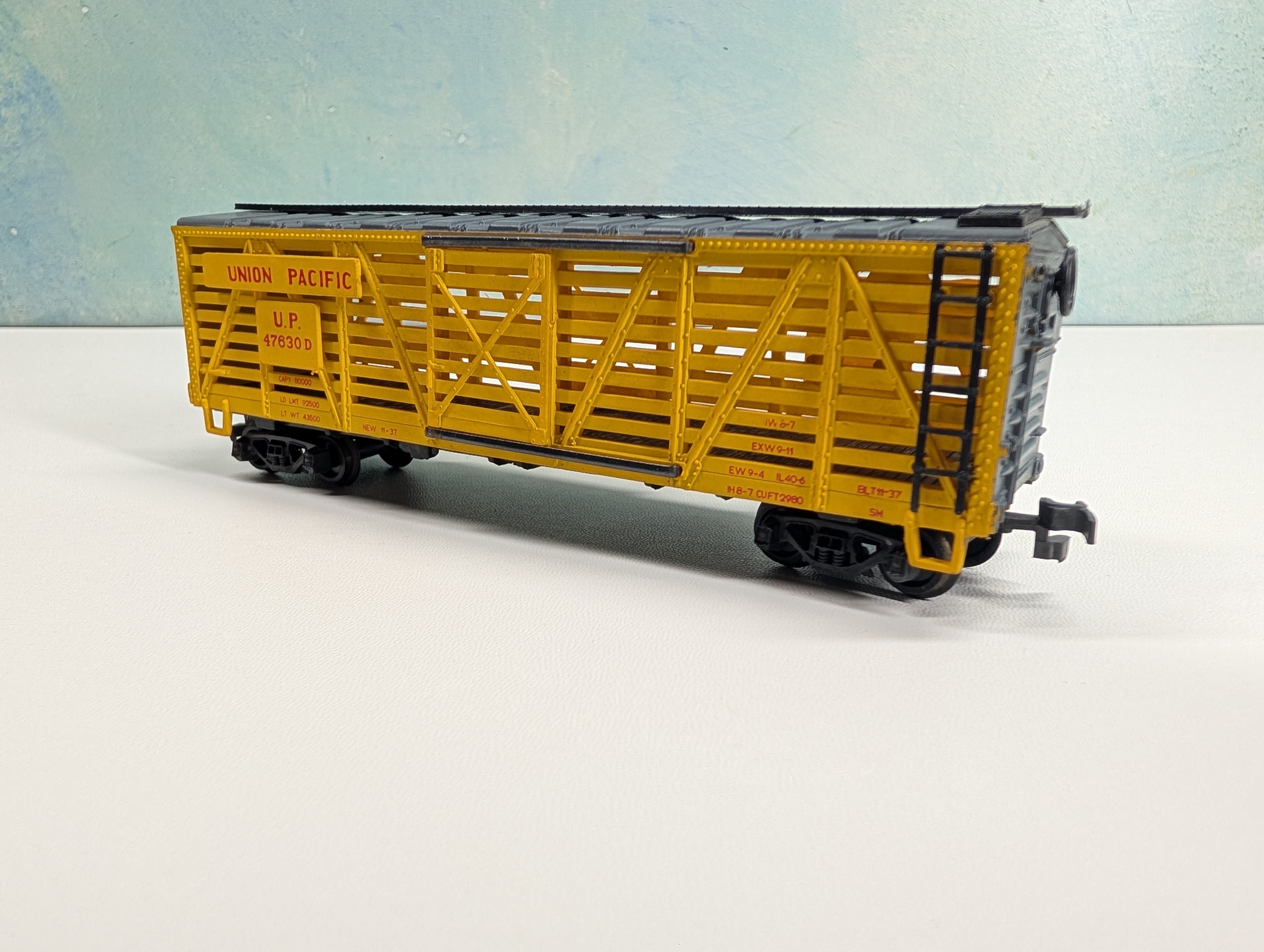 USED HO Scale Cattle Stock Car Union Pacific UP #47630D